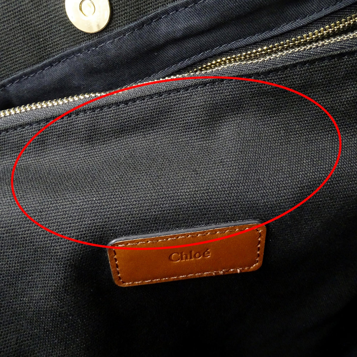 Chloé Black Canvas Shoulder Bag Tote Bag (Pre-Owned)
