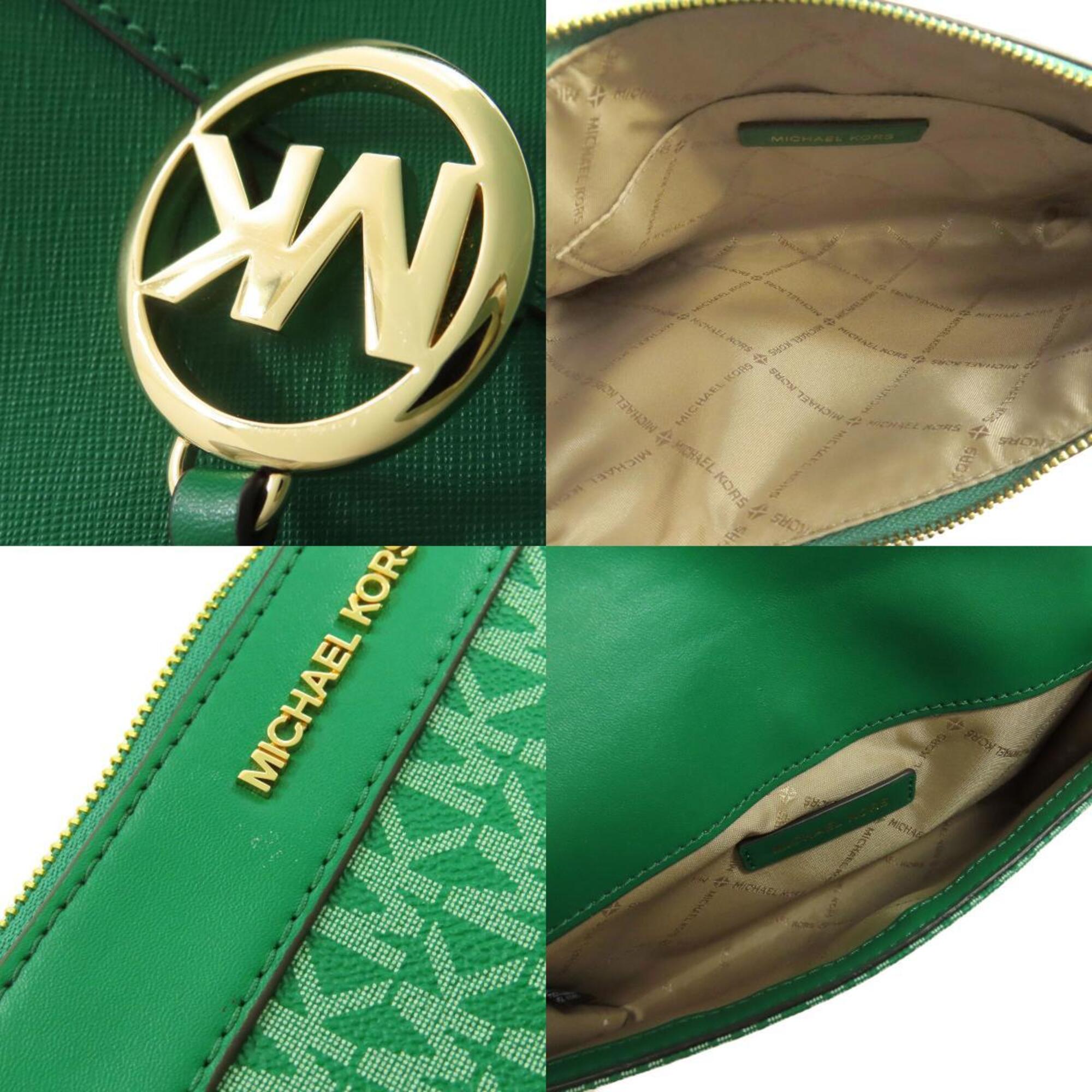 Michael Kors Green Leather Tote Bag (Pre-Owned)