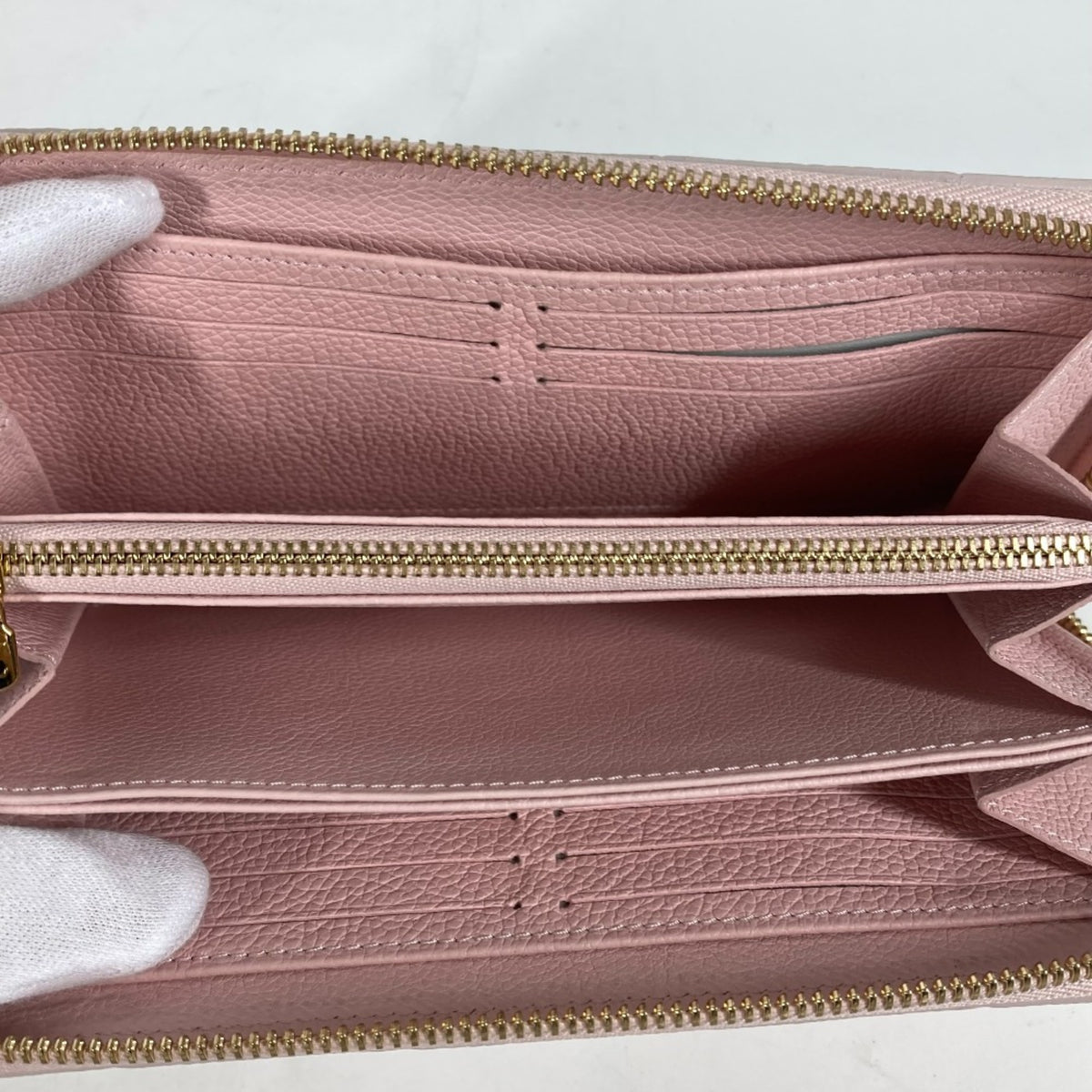 Louis Vuitton Monogram Empreinte Pink Monogram Empreinte Long Wallet (Bi-Fold) (Pre-Owned)