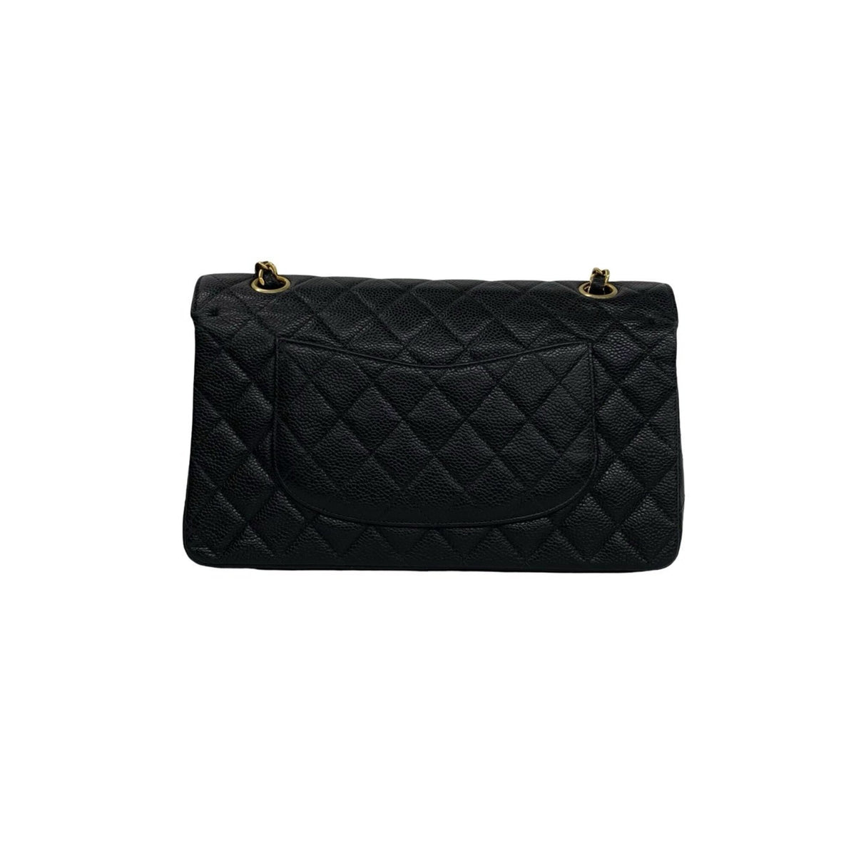 Chanel Black Grained Calfskin Shoulder Bag (Pre-Owned)
