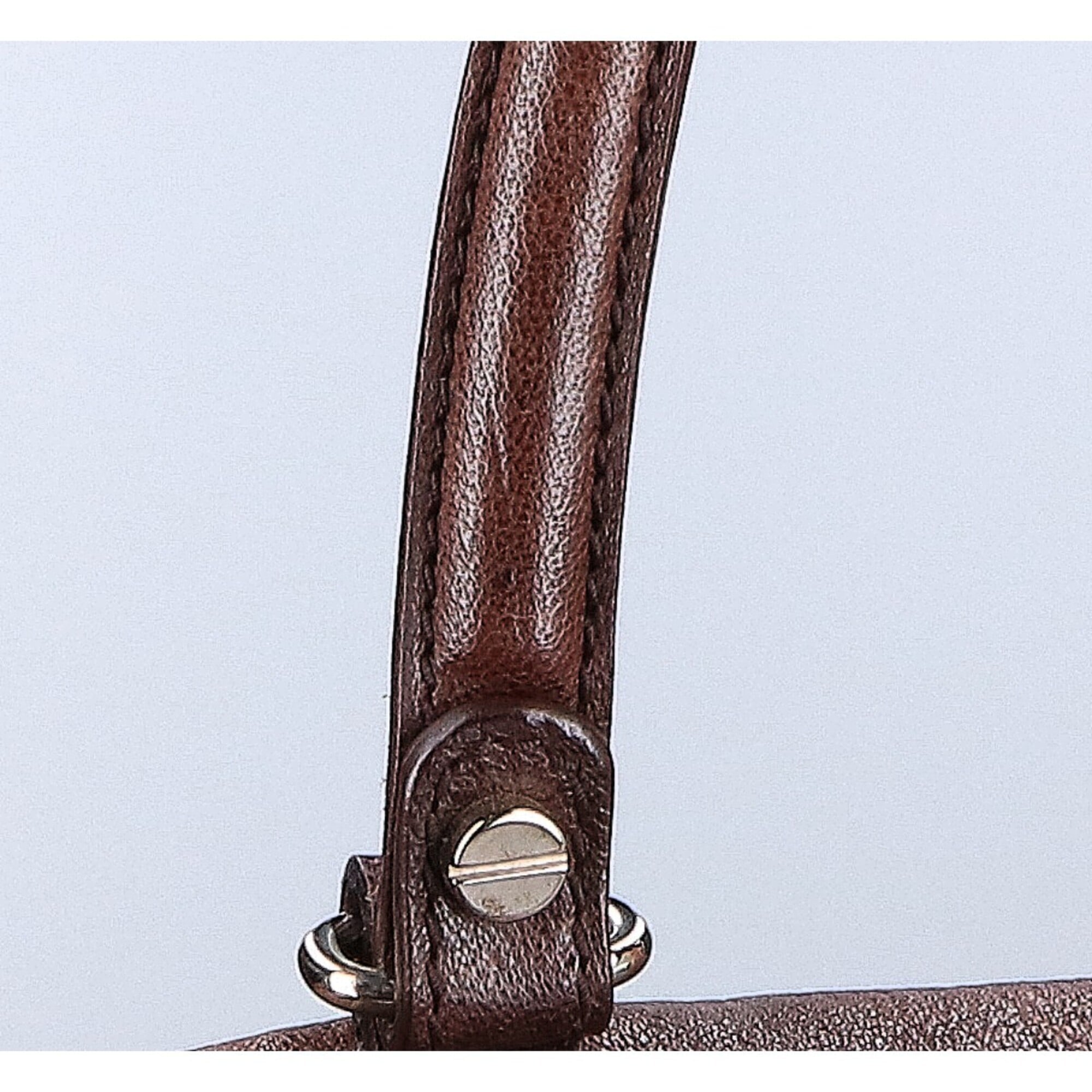 Balenciaga Dark Brown Leather Boston Bag (Pre-Owned)