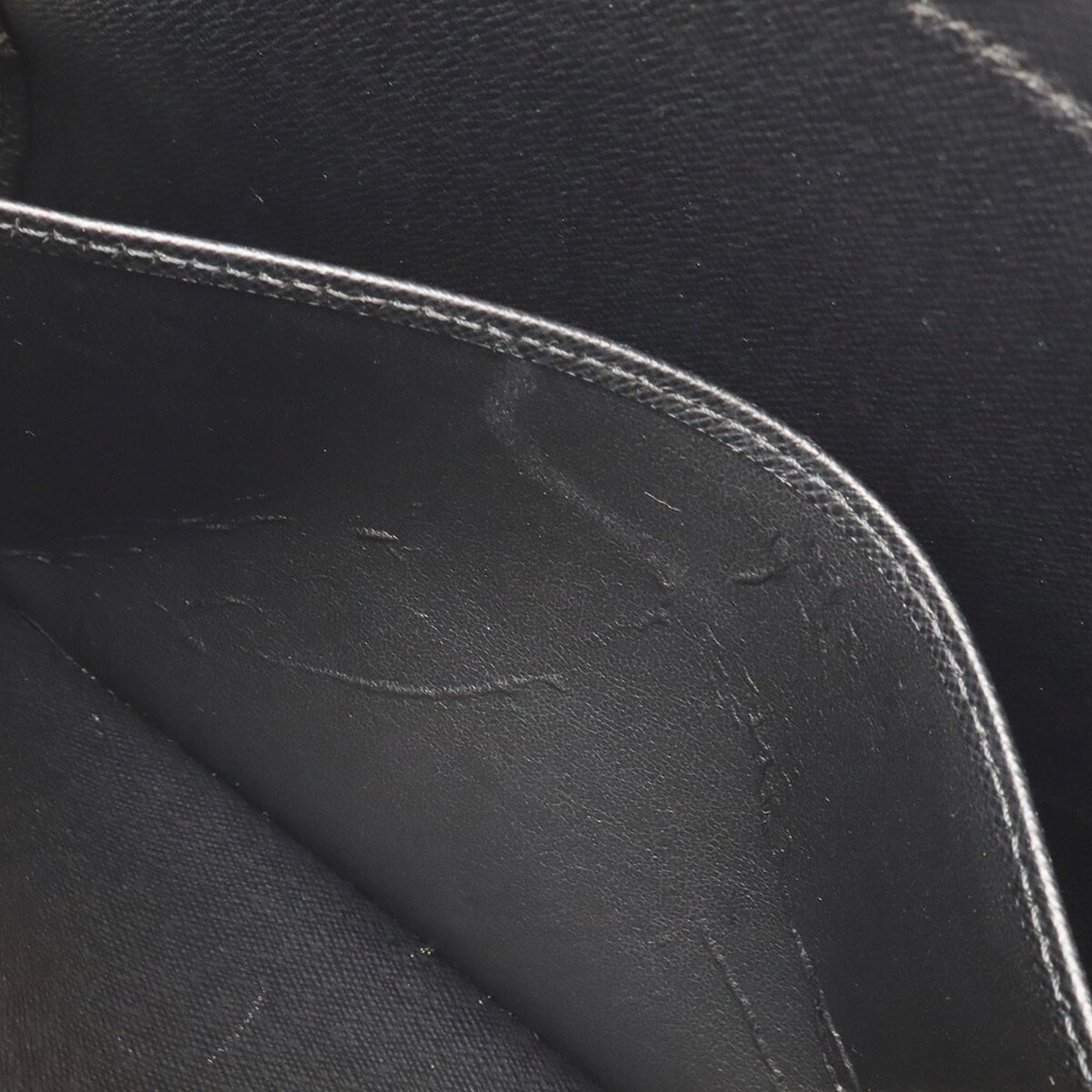 Louis Vuitton Ardoise Black Taiga Leather Clutch Bag Handbag (Pre-Owned)