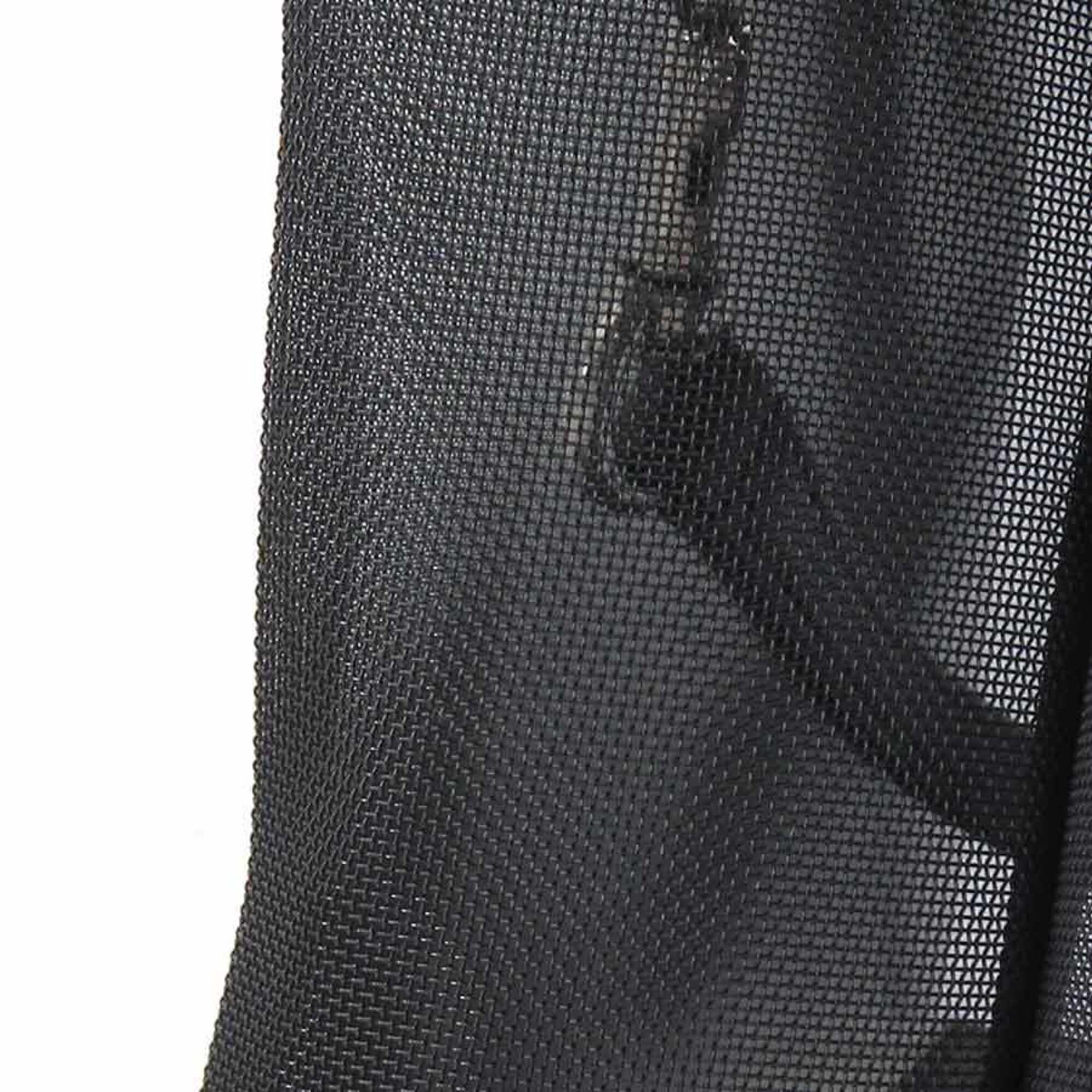 Balenciaga Black Leather Mesh Handbag Tote Bag (Pre-Owned)