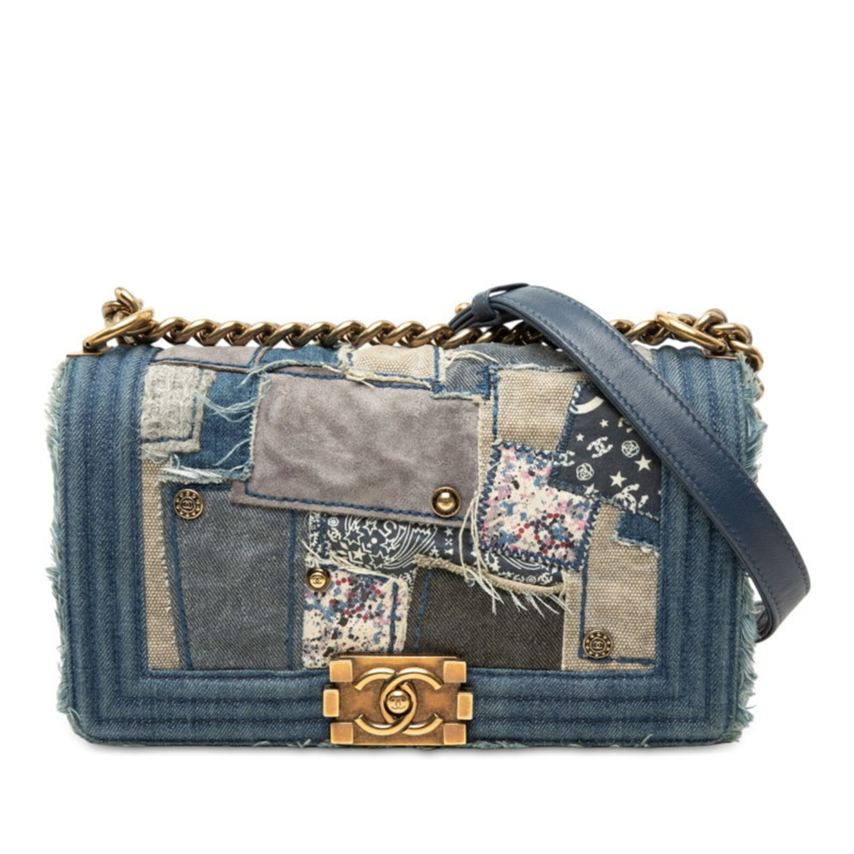 Chanel Denim Blue Denim Shoulder Bag (Pre-Owned)