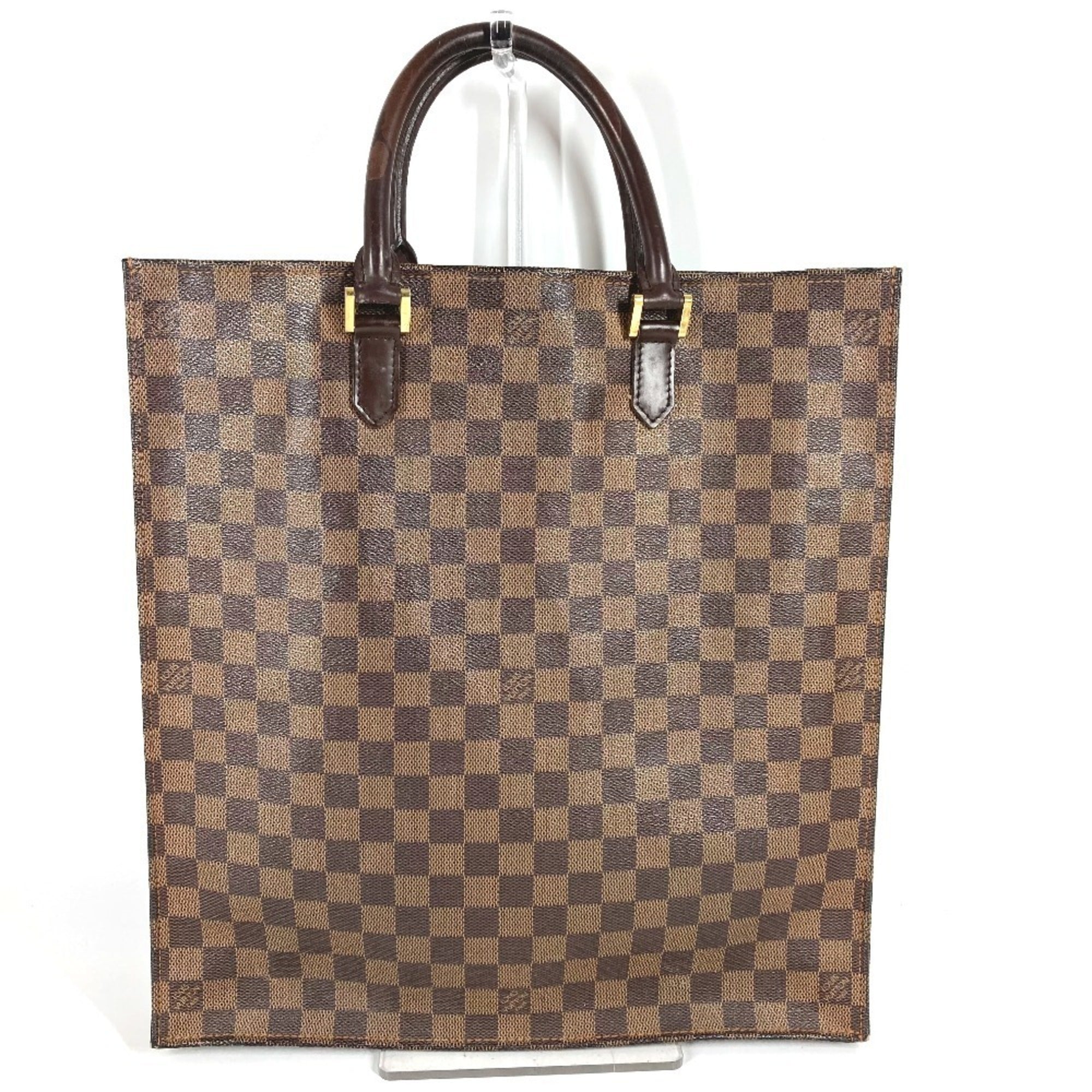 Louis Vuitton Brown Damier Canvas Ebene Damier Canvas Handbag Tote Bag (Pre-Owned)