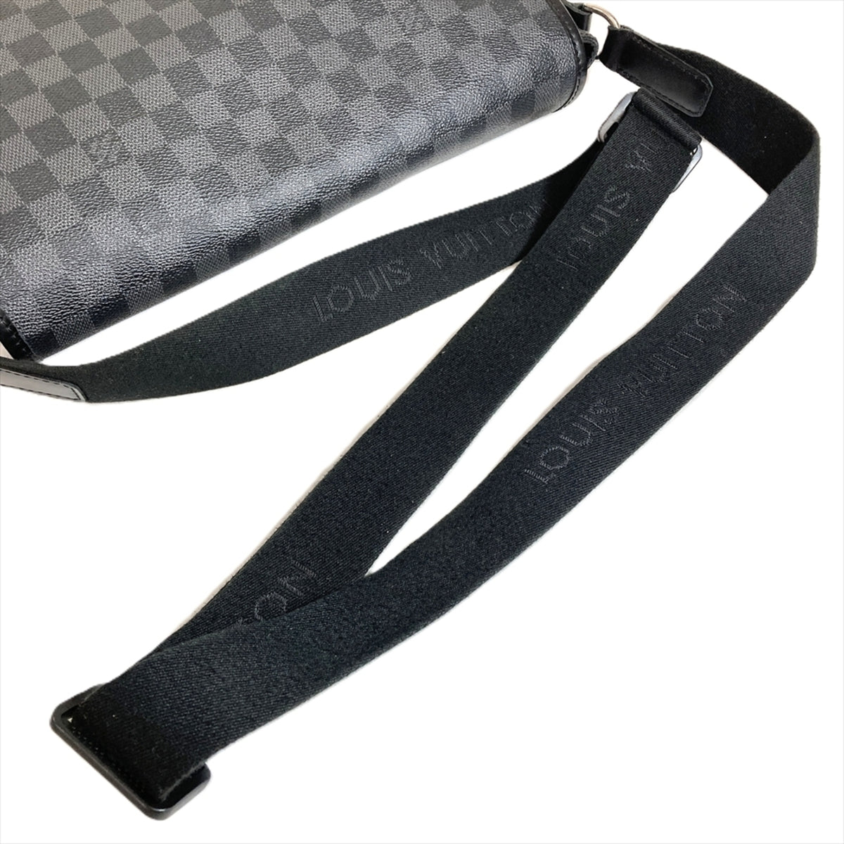 Louis Vuitton Black Damier Graphite Shoulder Bag (Pre-Owned)
