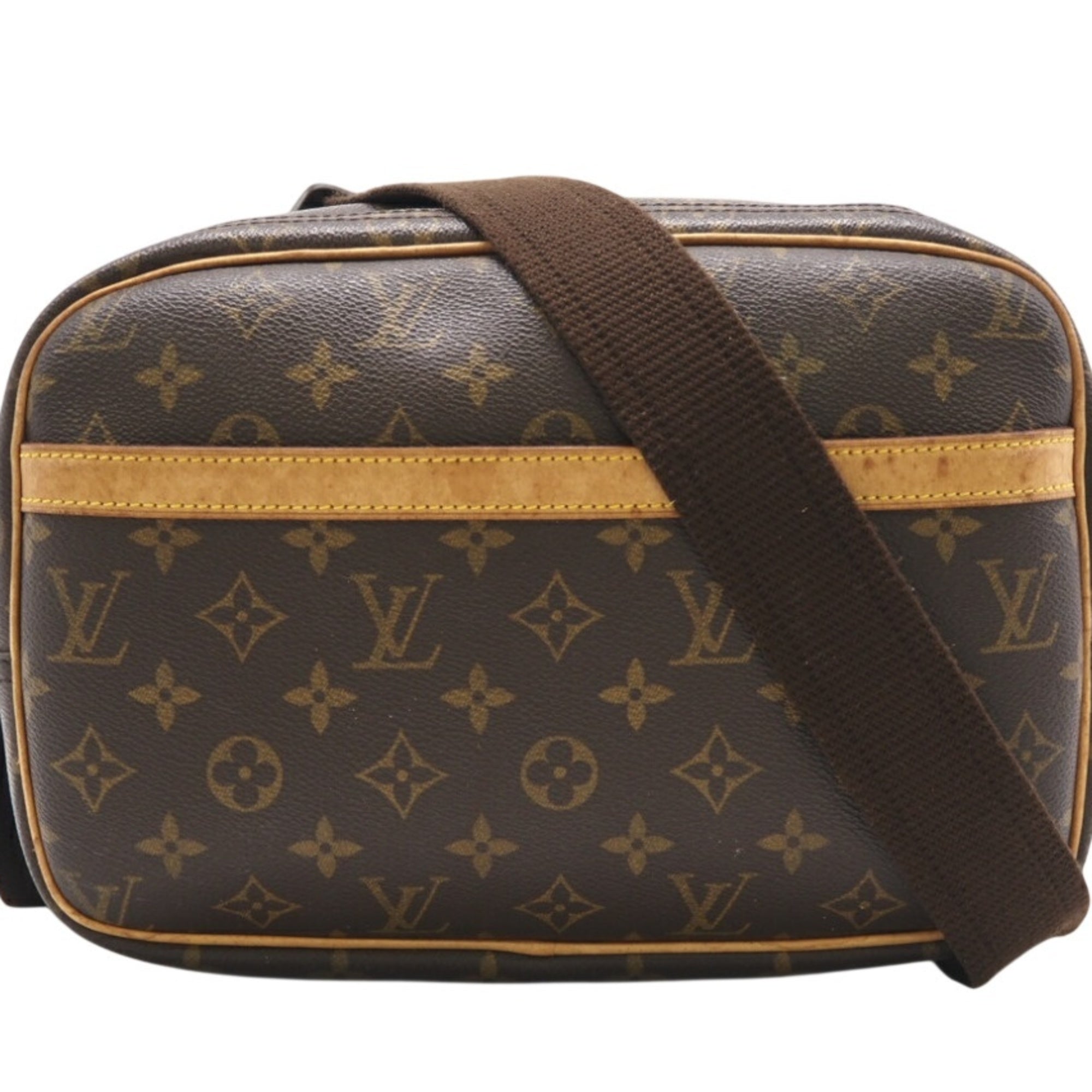 Louis Vuitton Brown Coated Canvas Shoulder Bag (Pre-Owned)