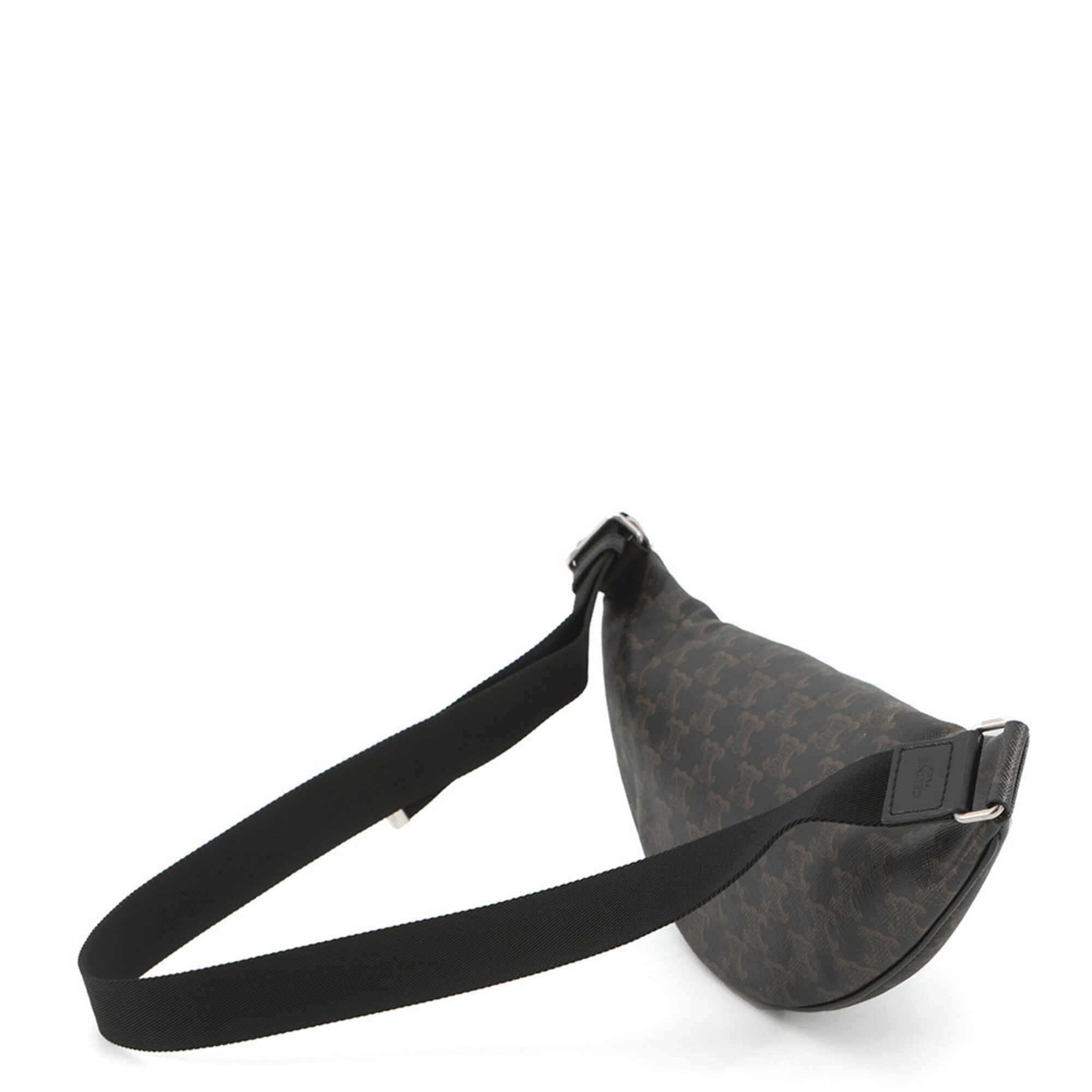 Celine Black Brown Pvc Handbag Sling Bag (Pre-Owned)
