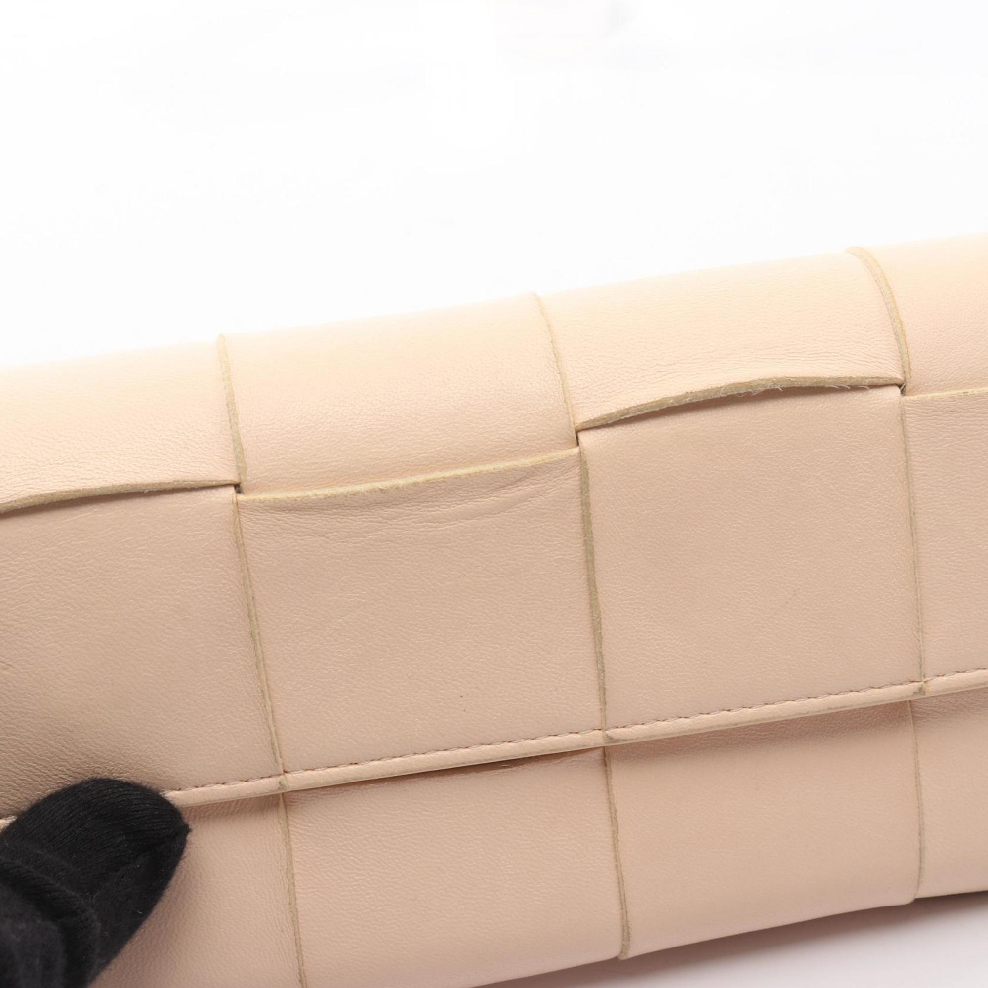 Bottega Veneta Pink Leather Long Wallet (Bi-Fold) (Pre-Owned)