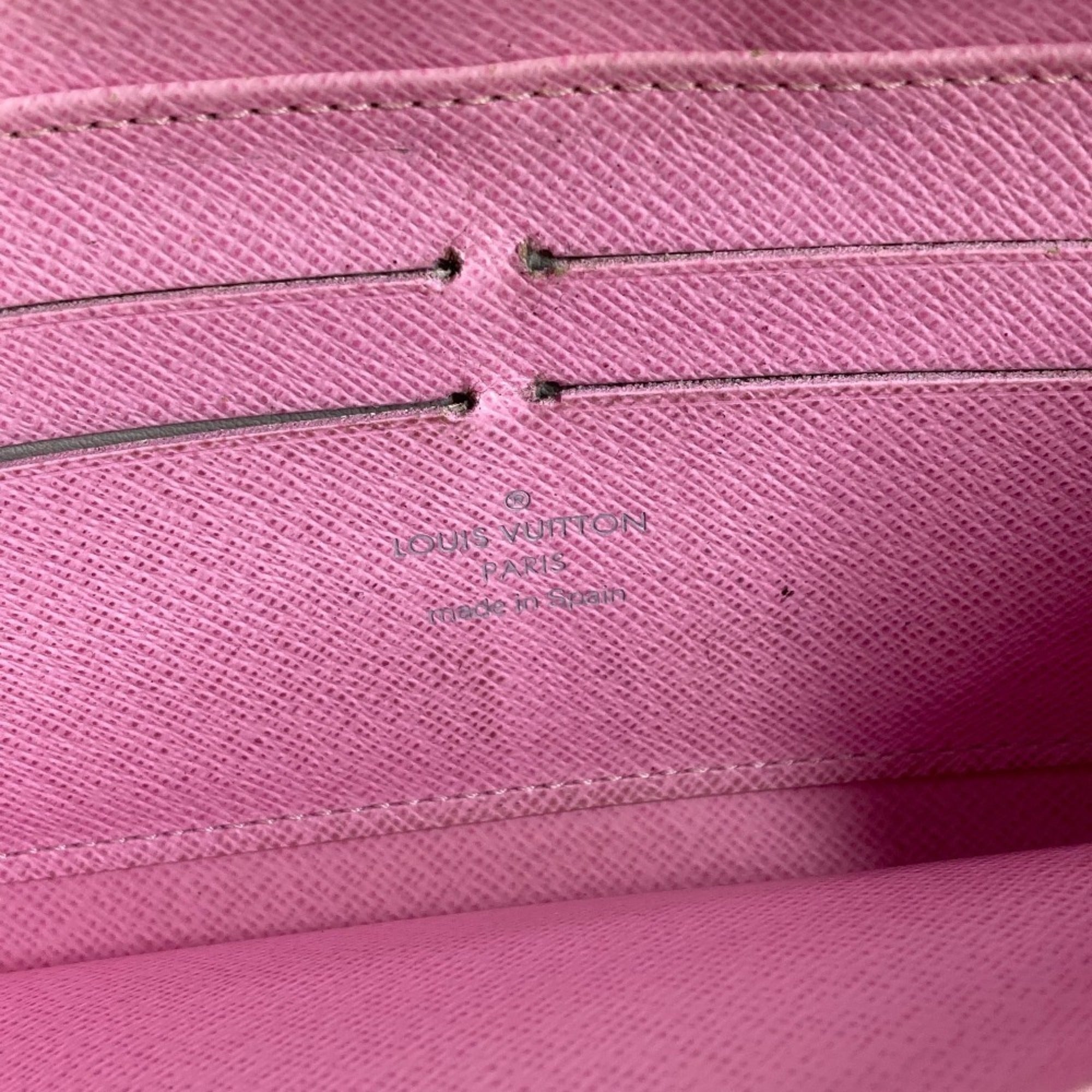 Louis Vuitton Pink White Monogram Multicolore Long Wallet (Bi-Fold) (Pre-Owned)