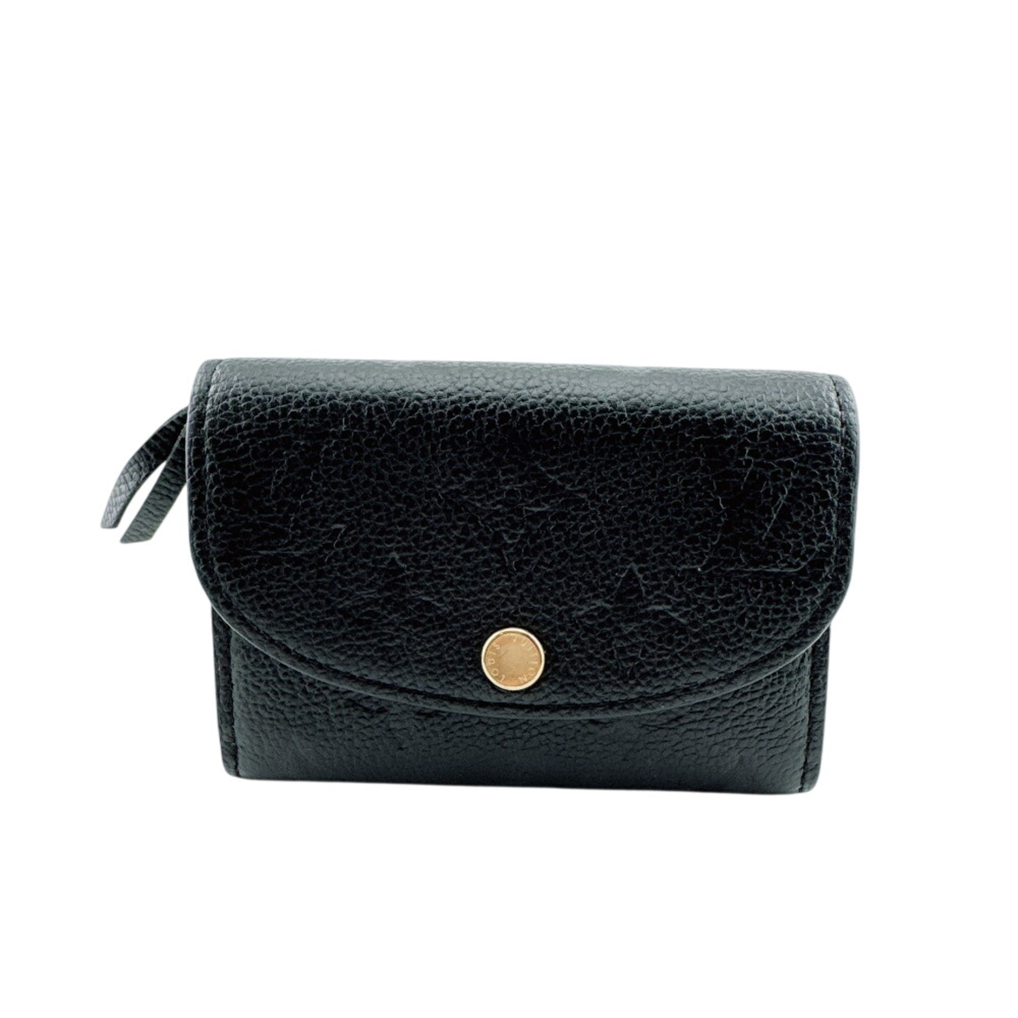 Louis Vuitton Monogram Empreinte Noir Leather Long Wallet (Bi-Fold) (Pre-Owned)