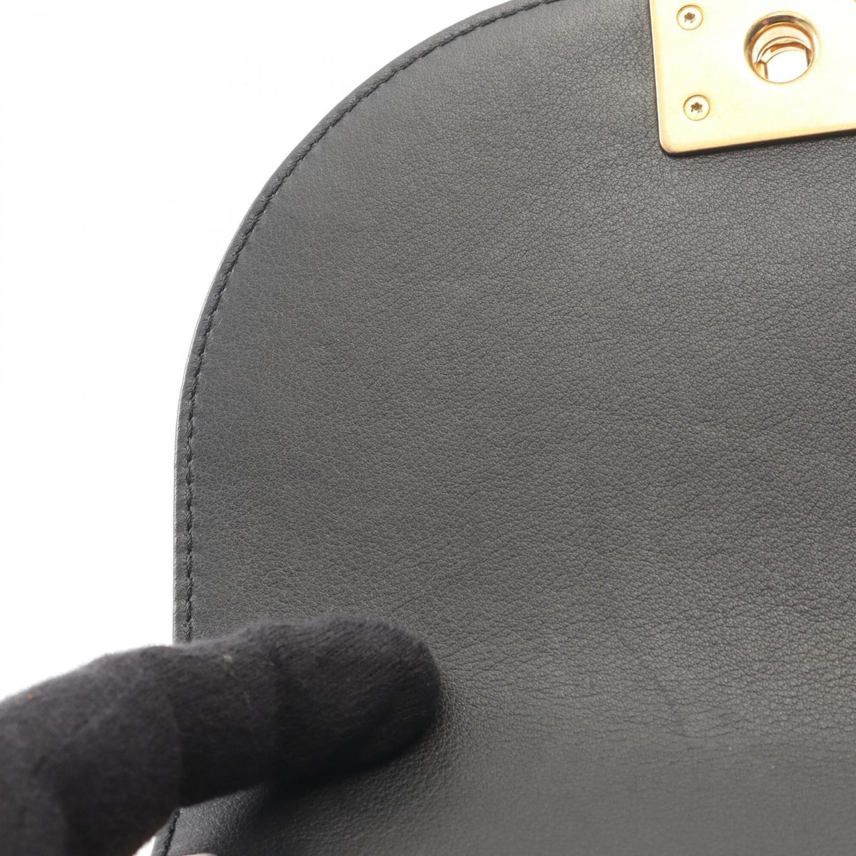 Chanel Black Leather Handbag Shoulder Bag (Pre-Owned)