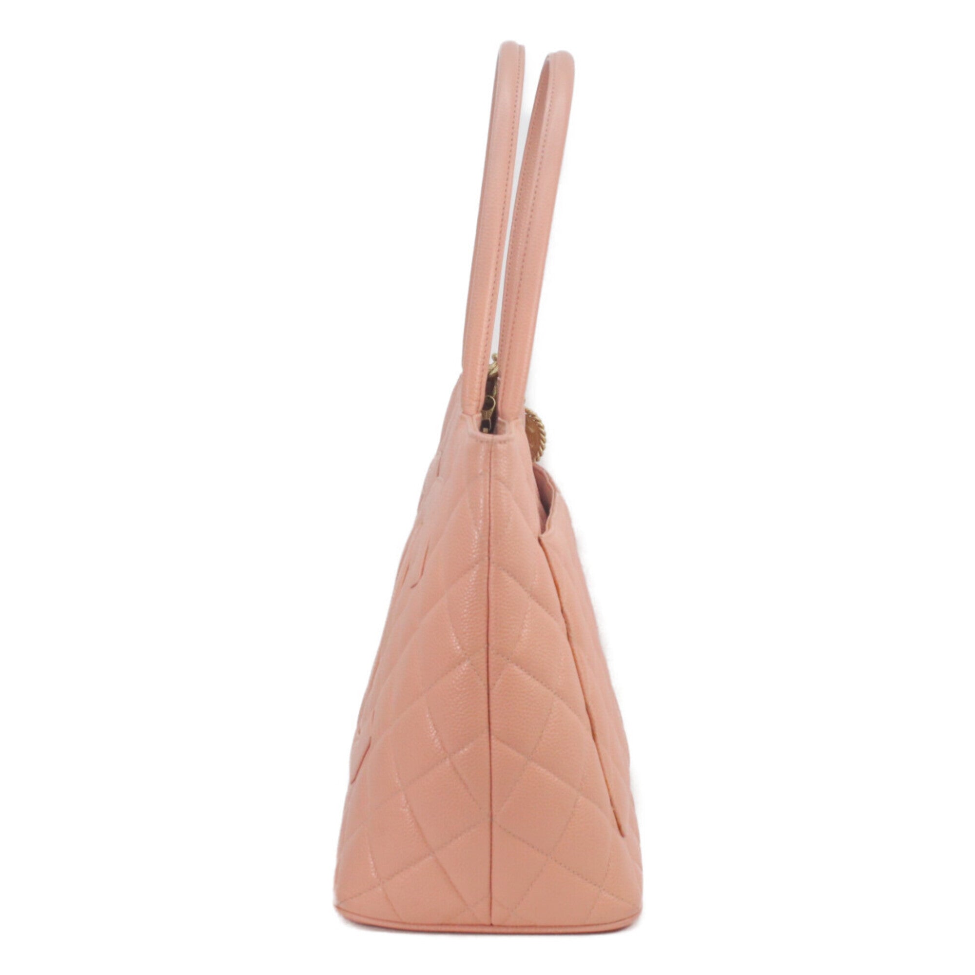 Chanel Pink Grained Calfskin Tote Bag (Pre-Owned)