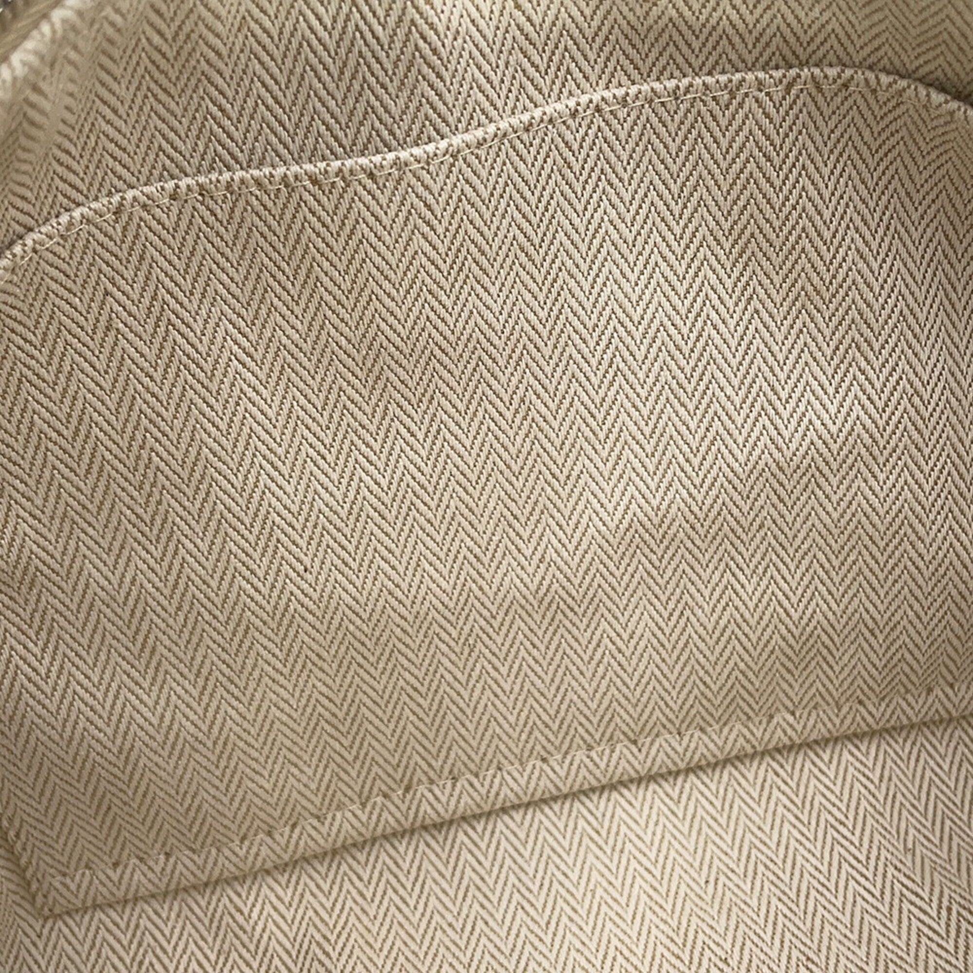 Hermes Beige Canvas Handbag Pouch (Pre-Owned)