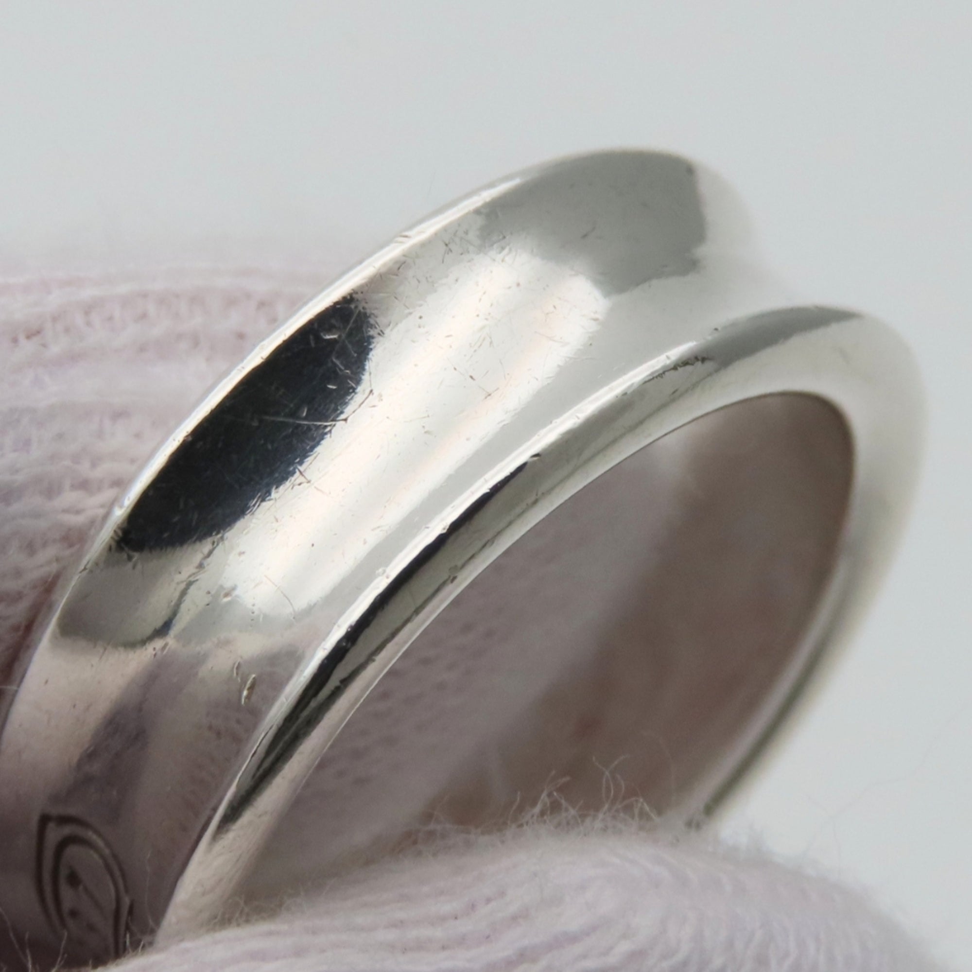 Tiffany Silver Silver 925 Band Ring (Pre-Owned)