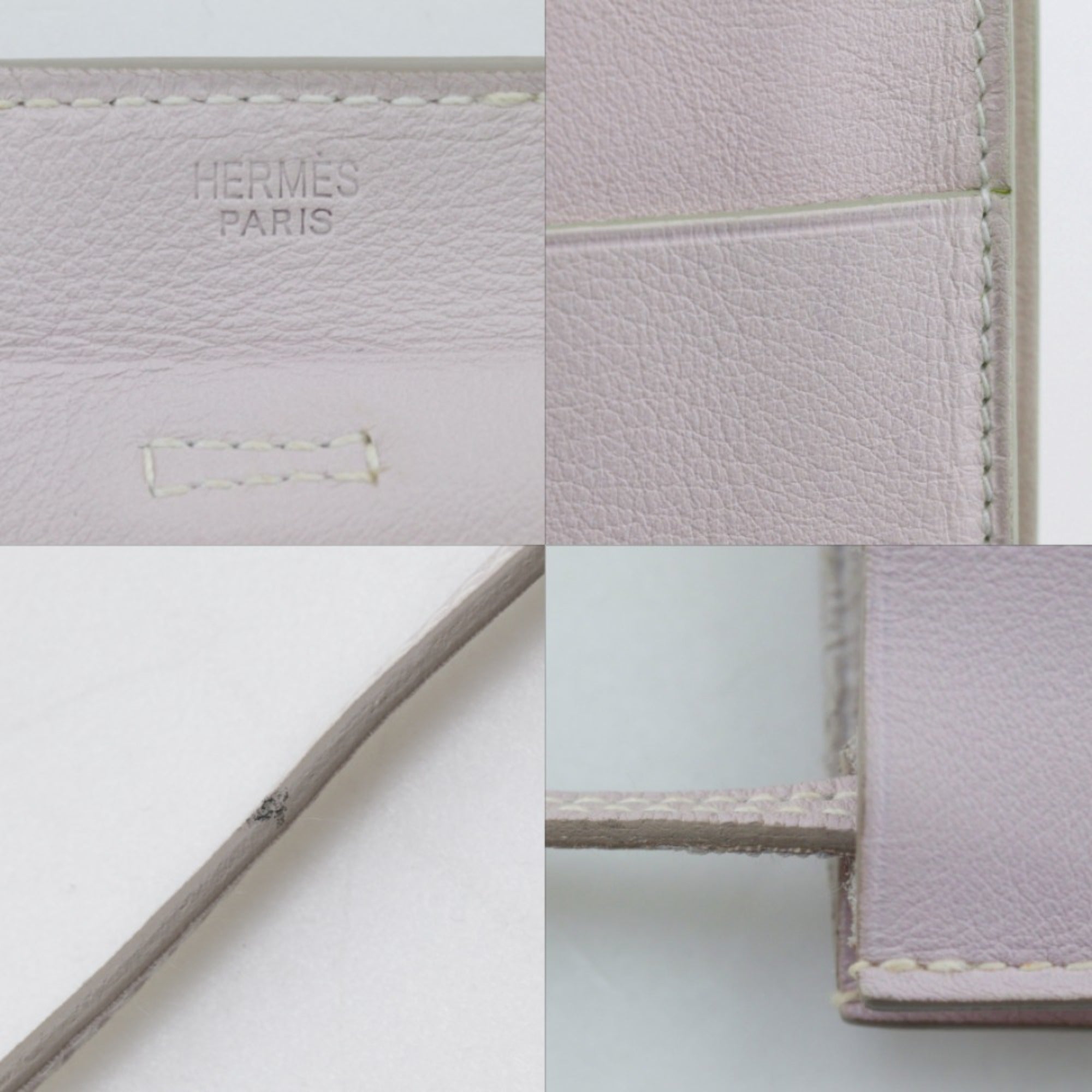 Hermes Onimaitou Pink Leather Shoulder Bag (Pre-Owned)