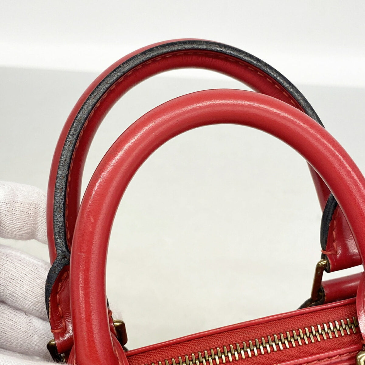 Louis Vuitton Castilian Red Handbag (Pre-Owned)