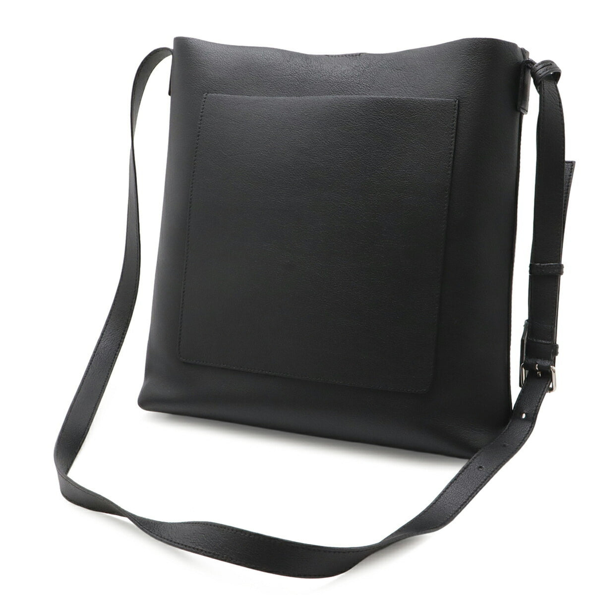 Yves Saint Laurent Black Leather Pouch Shoulder Bag (Pre-Owned)