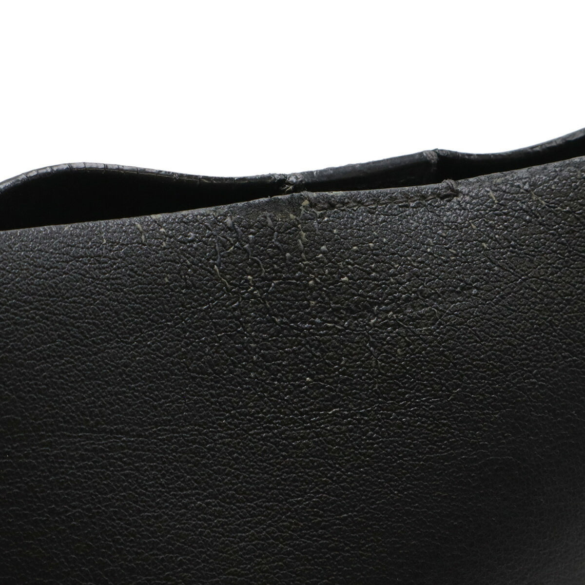 Yves Saint Laurent Black Leather Pouch Shoulder Bag (Pre-Owned)