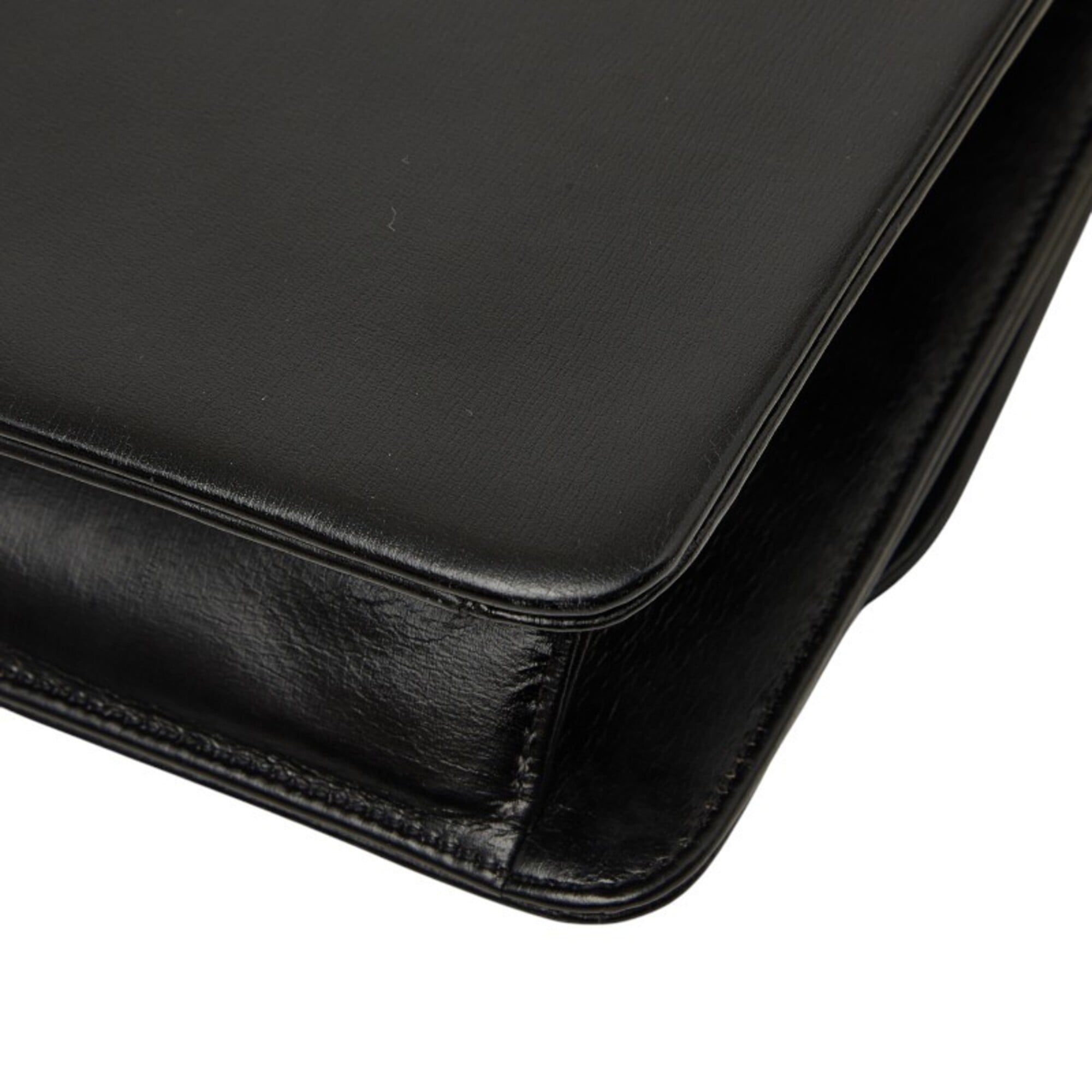 Christian Dior Black Leather Shoulder Bag (Pre-Owned)