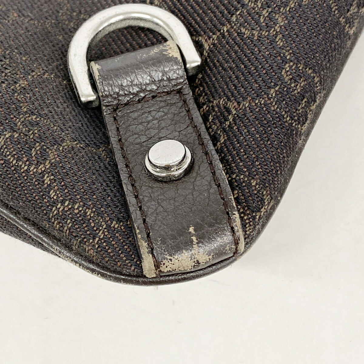 Gucci Brown Canvas Shoulder Bag (Pre-Owned)