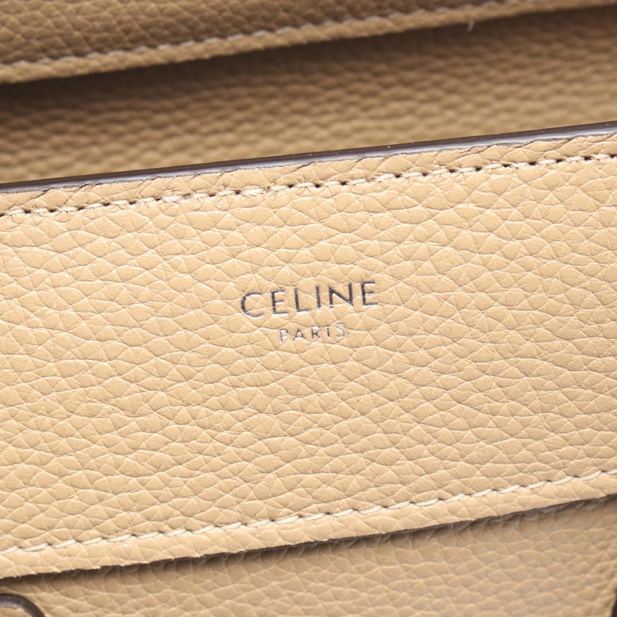Celine Beige Leather Handbag (Pre-Owned)