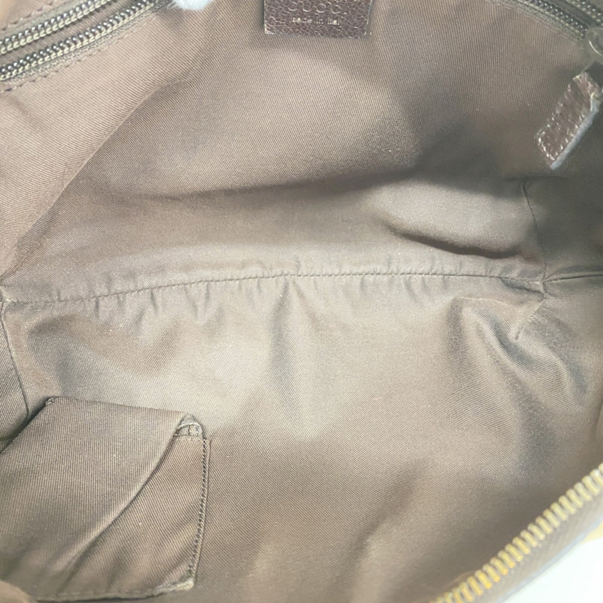 Gucci Brown Canvas Shoulder Bag (Pre-Owned)