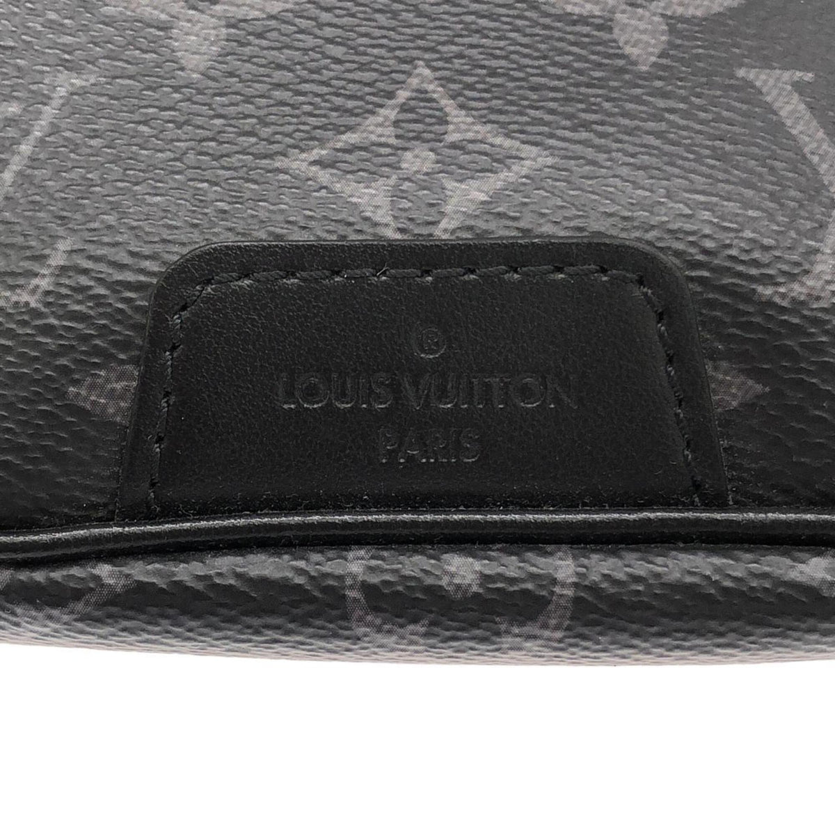 Louis Vuitton Black Coated Canvas Fanny Pack Shoulder Bag Sling Bag (Pre-Owned)