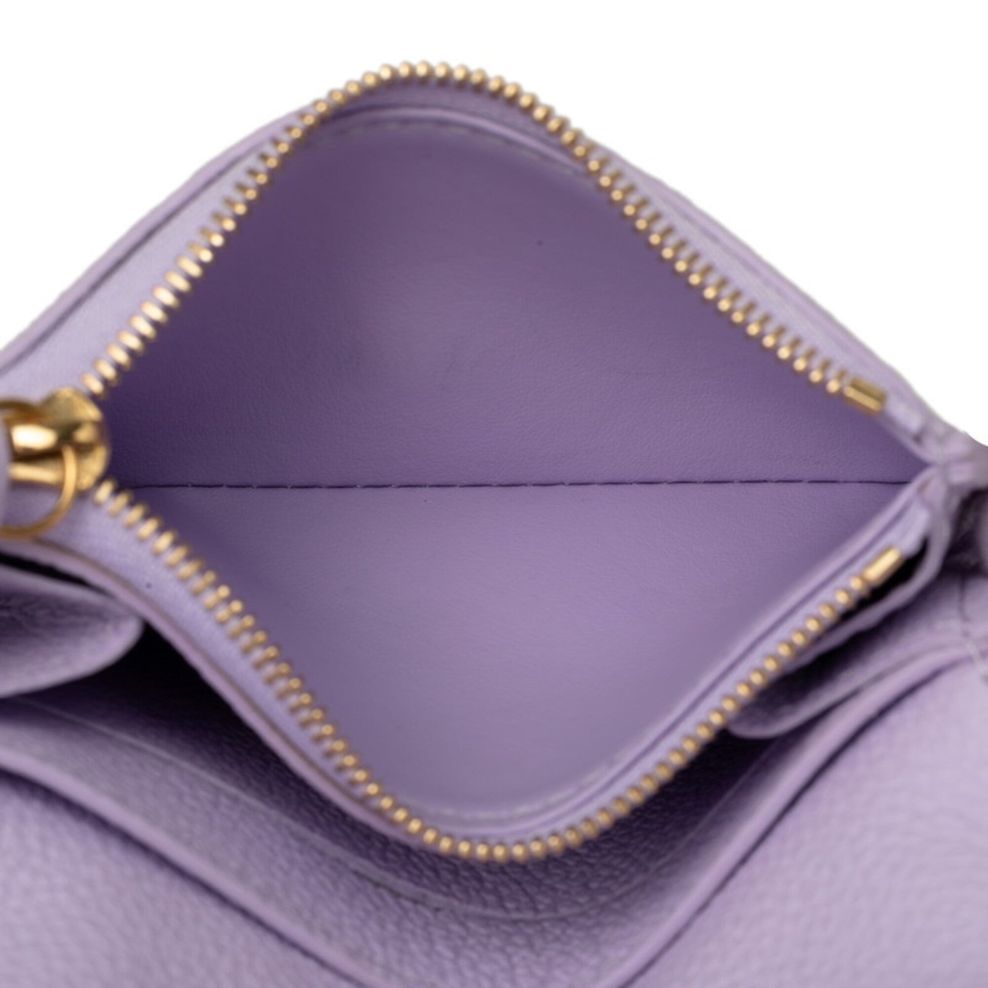 Louis Vuitton Purple Leather Wallet (Bi-Fold) (Pre-Owned)