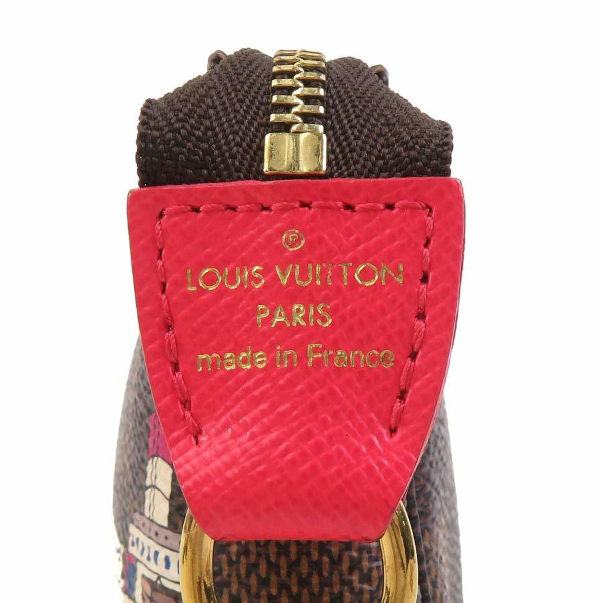 Louis Vuitton Brown Damier Canvas Multi-Color Damier Canvas Handbag Pochette Pouch Shoulder Bag (Pre-Owned)
