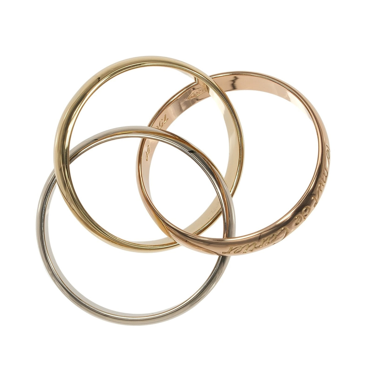Cartier Yellow Gold (18K) Pink Gold (18K) White Gold (18K) Band Ring (Pre-Owned)