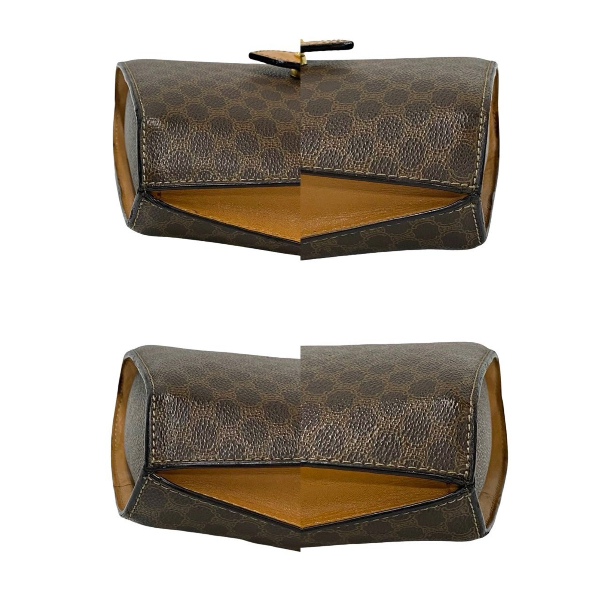 Celine Brown Leather Pvc Shoulder Bag (Pre-Owned)