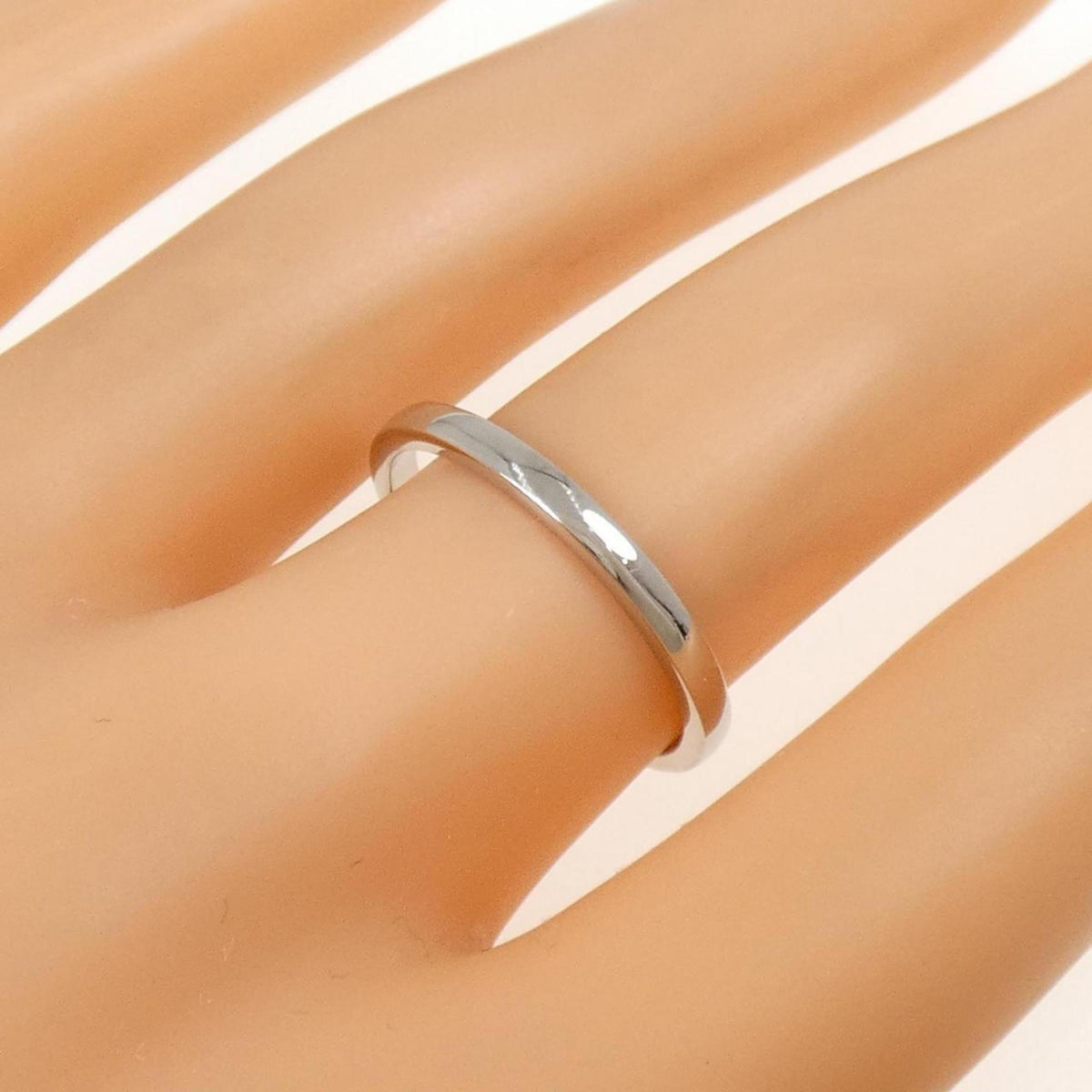 Cartier Platinum Platinum 950 Band Ring (Pre-Owned)