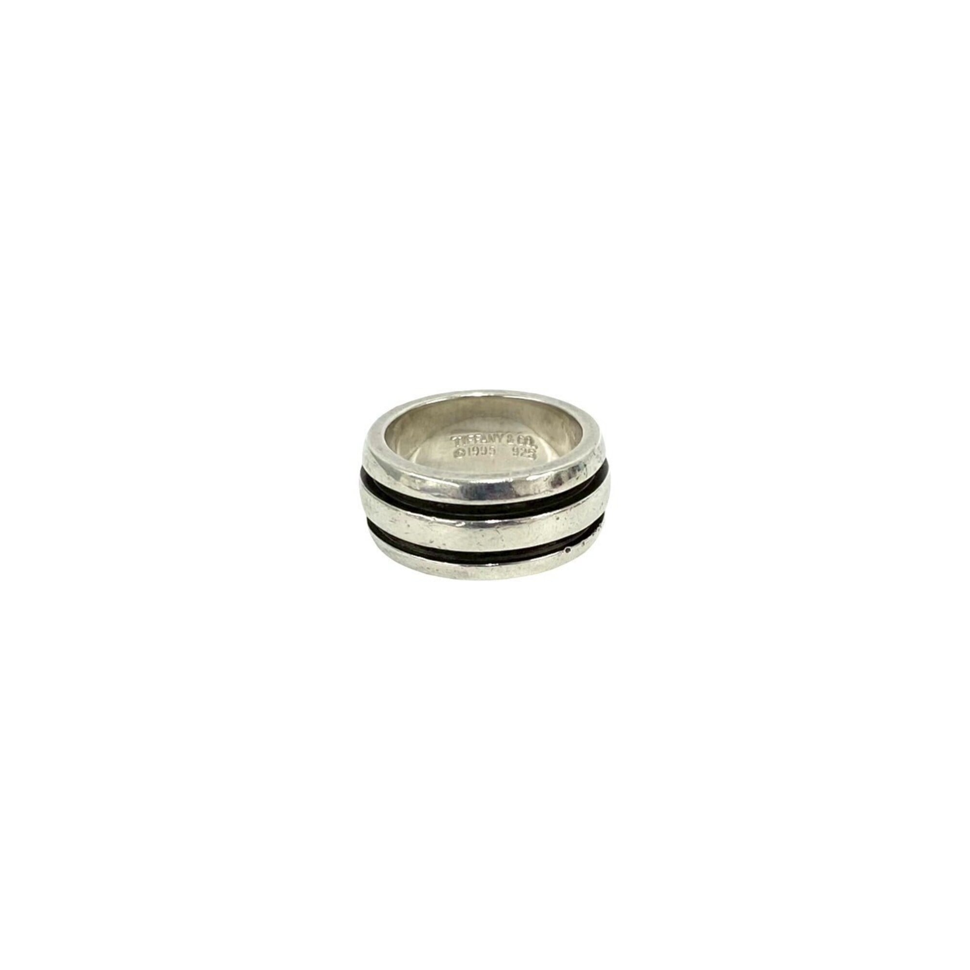 Tiffany Silver Silver 925 Band Ring (Pre-Owned)
