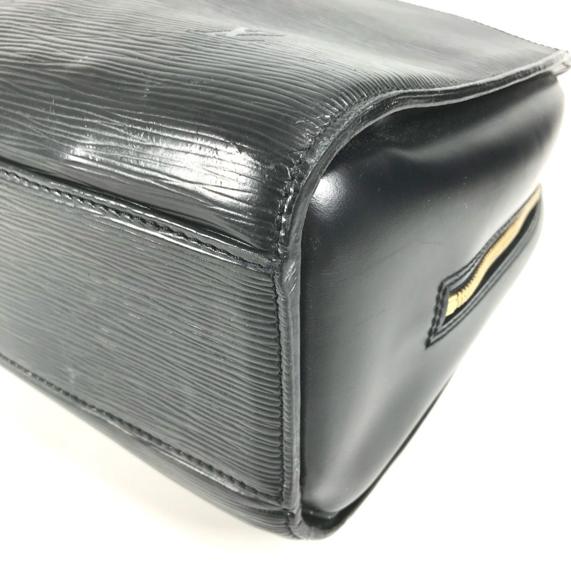 Louis Vuitton Epi Black Noir Boston Bag Handbag Tote Bag (Pre-Owned)