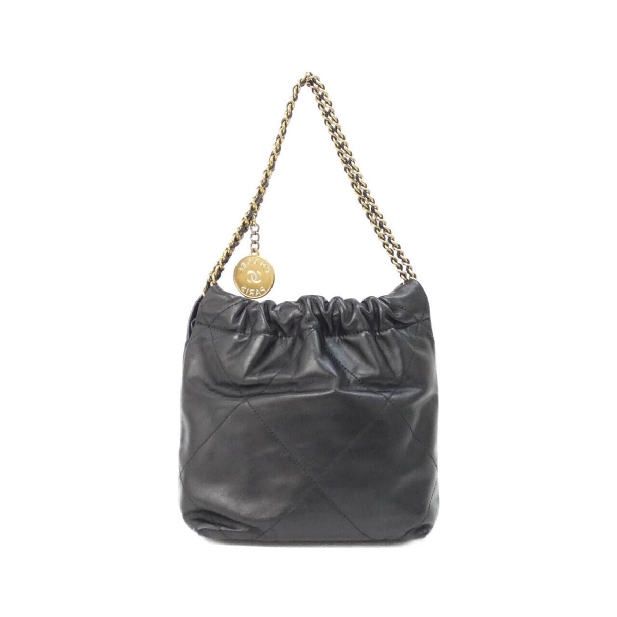 Chanel Black Leather Handbag (Pre-Owned)
