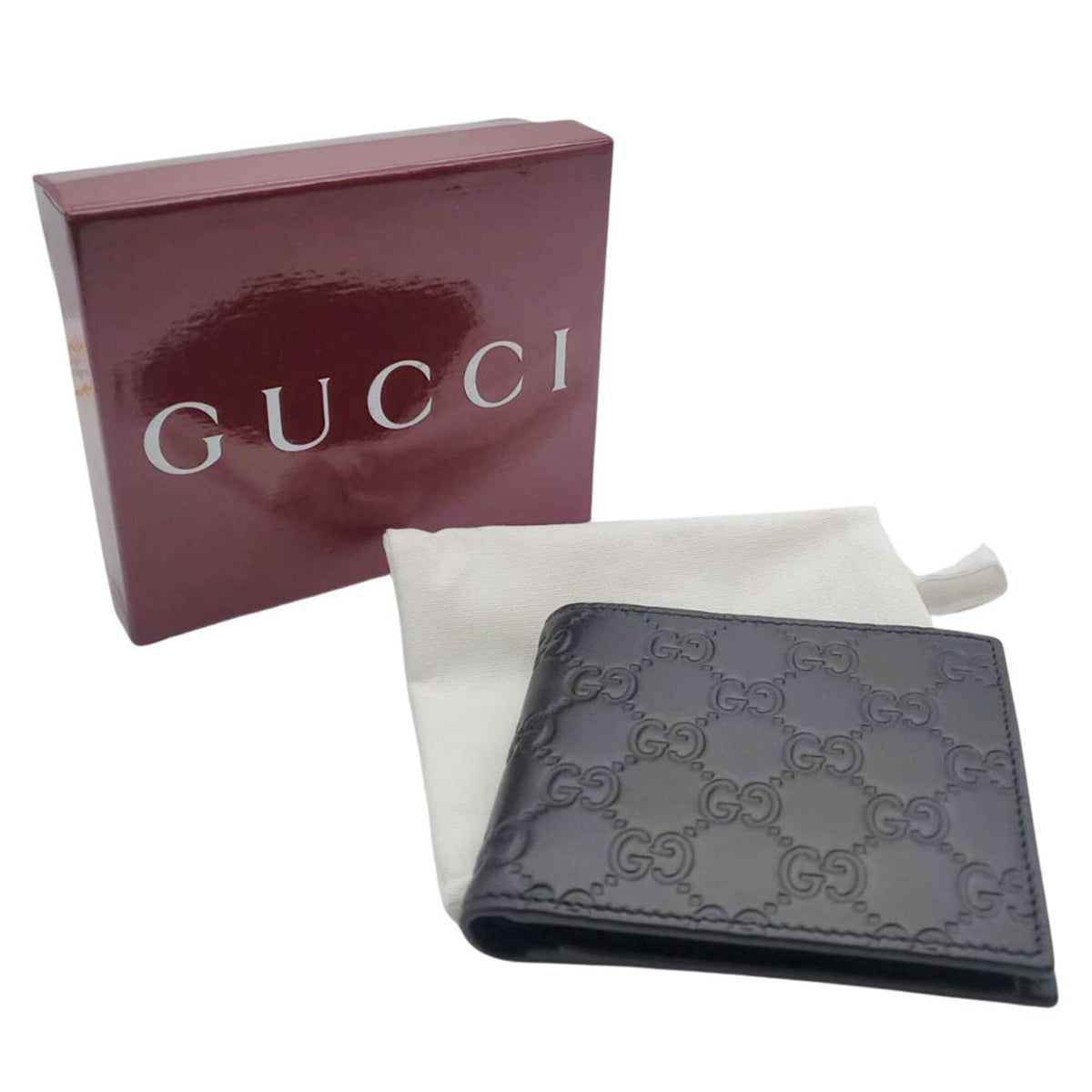 Gucci Black Leather Wallet (Bi-Fold) (Pre-Owned)