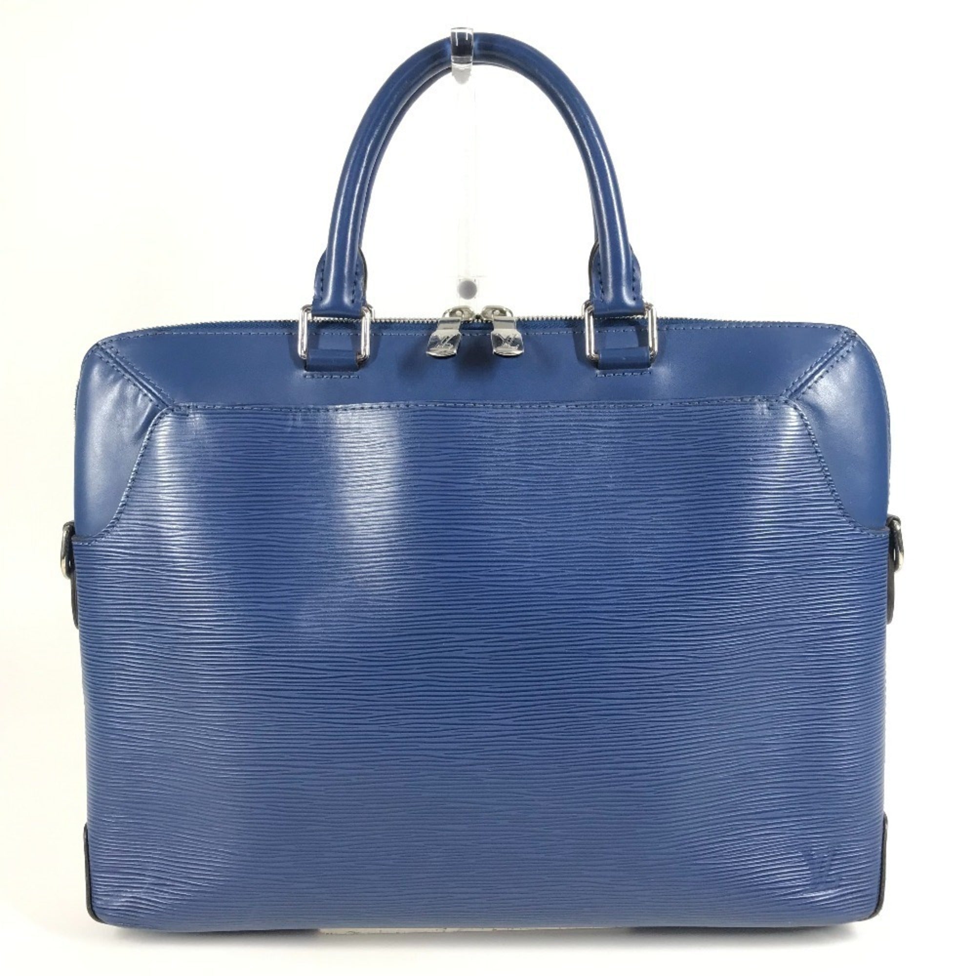 Louis Vuitton Blue Epi Leather Briefcase Handbag Tote Bag (Pre-Owned)