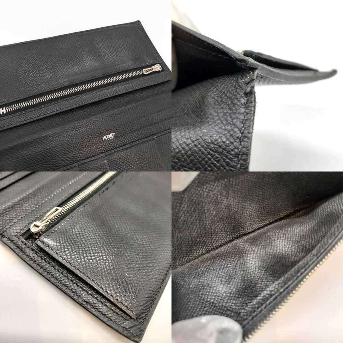 Hermes Dark Gray Epsom Leather Wallet (Bi-Fold) (Pre-Owned)