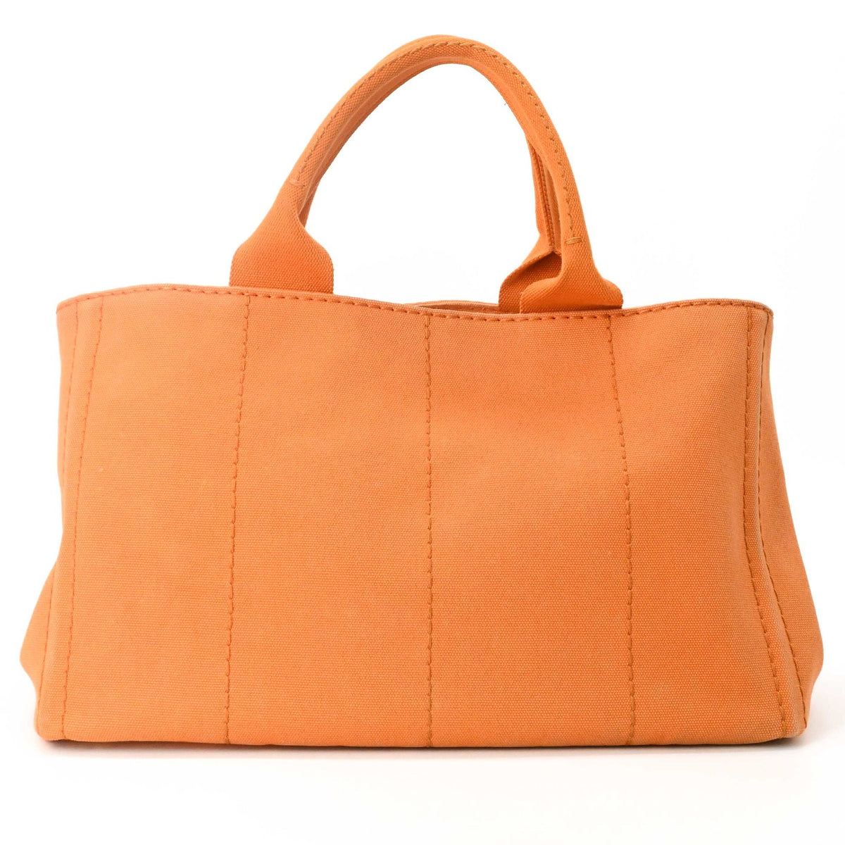 Prada Orange Canvas Handbag Shoulder Bag Tote Bag (Pre-Owned)