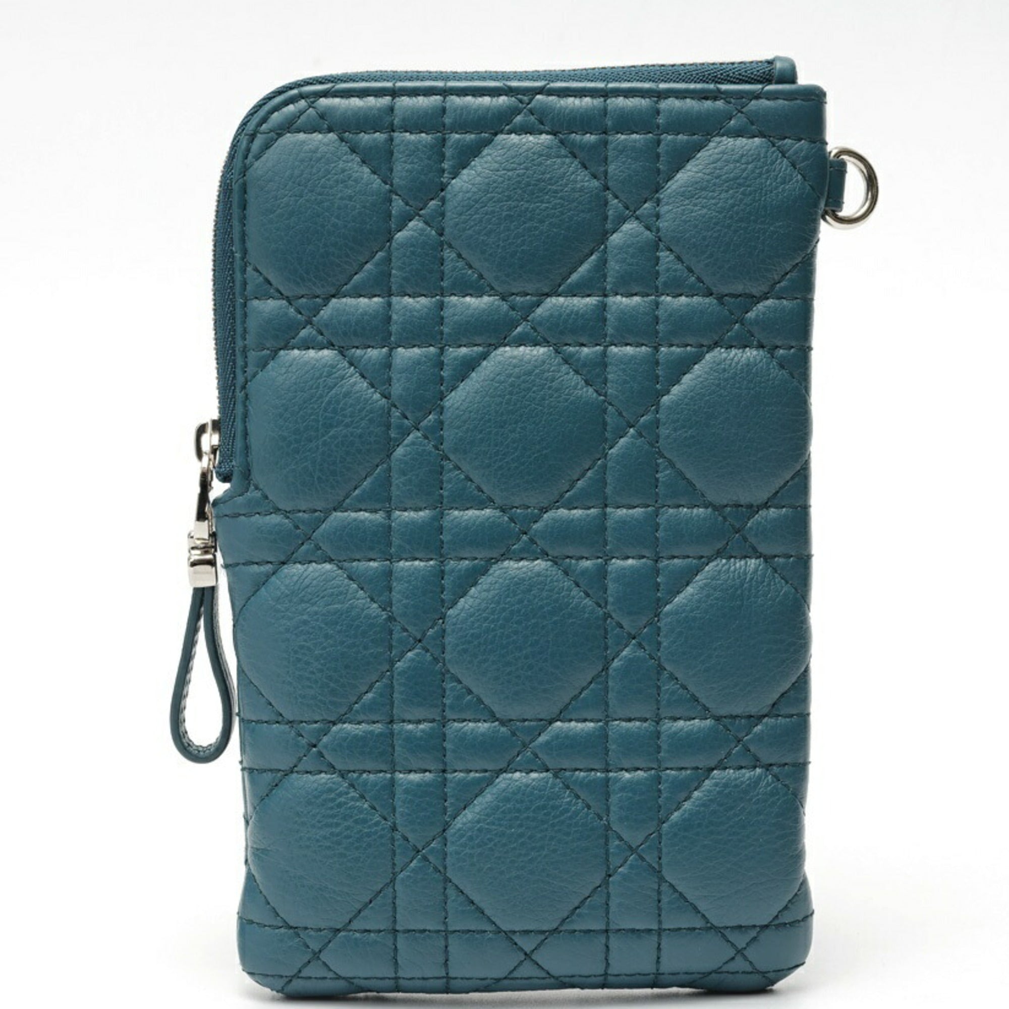 Christian Dior Blue Leather Shoulder Bag (Pre-Owned)