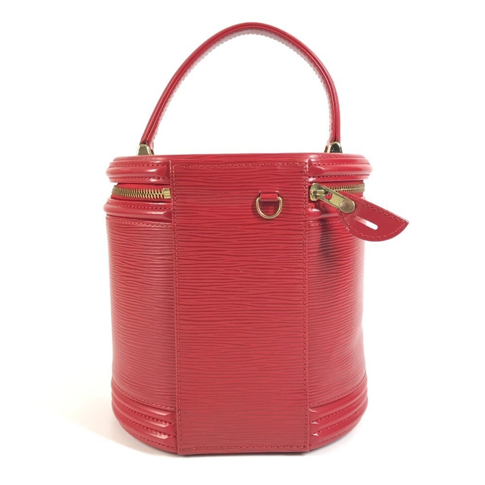 Louis Vuitton Epi Castilian Red Epi Leather Handbag Vanity Bag (Pre-Owned)