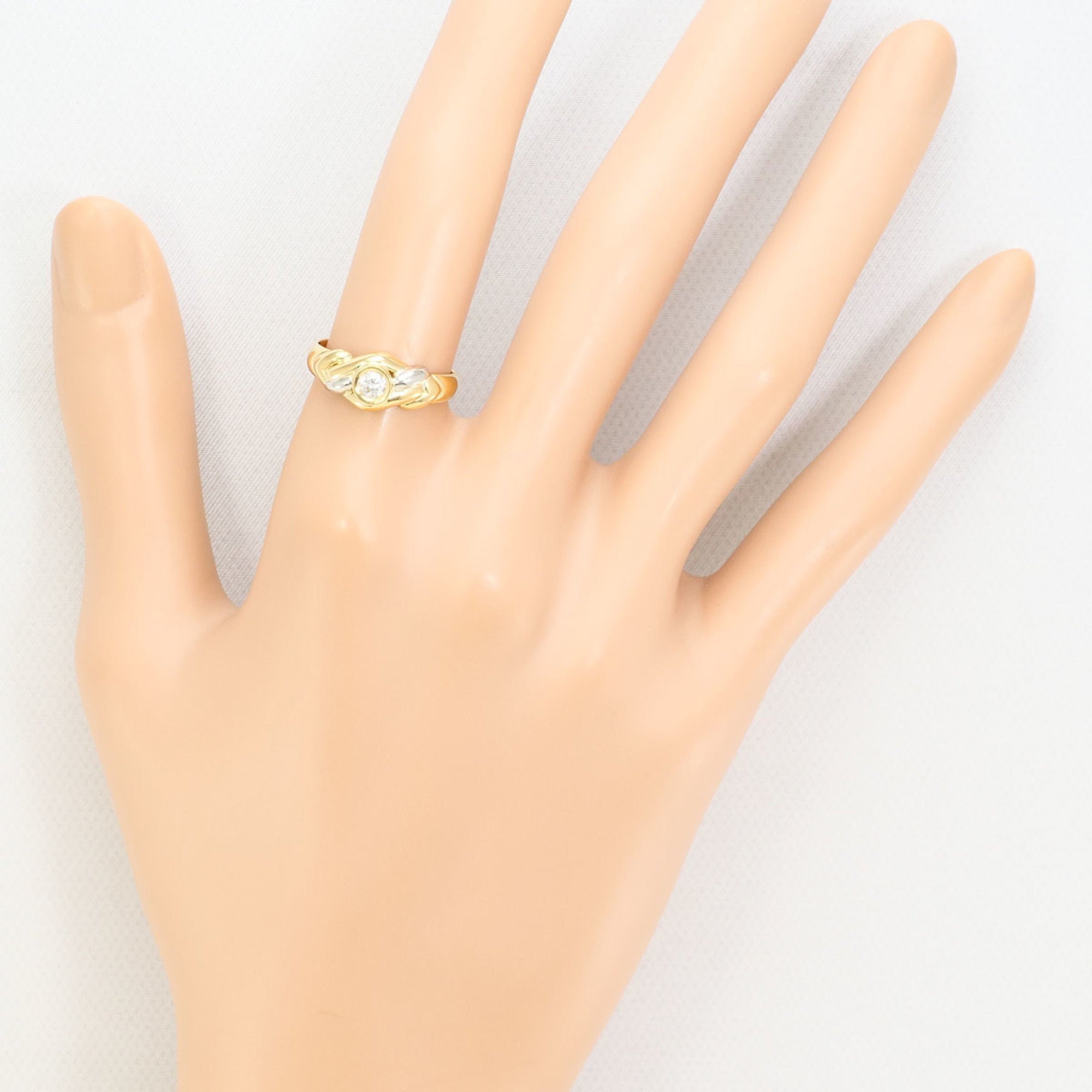 Unbranded Platinum Yellow Gold Yellow Gold (18K) Platinum 900 Band Ring (Pre-Owned)