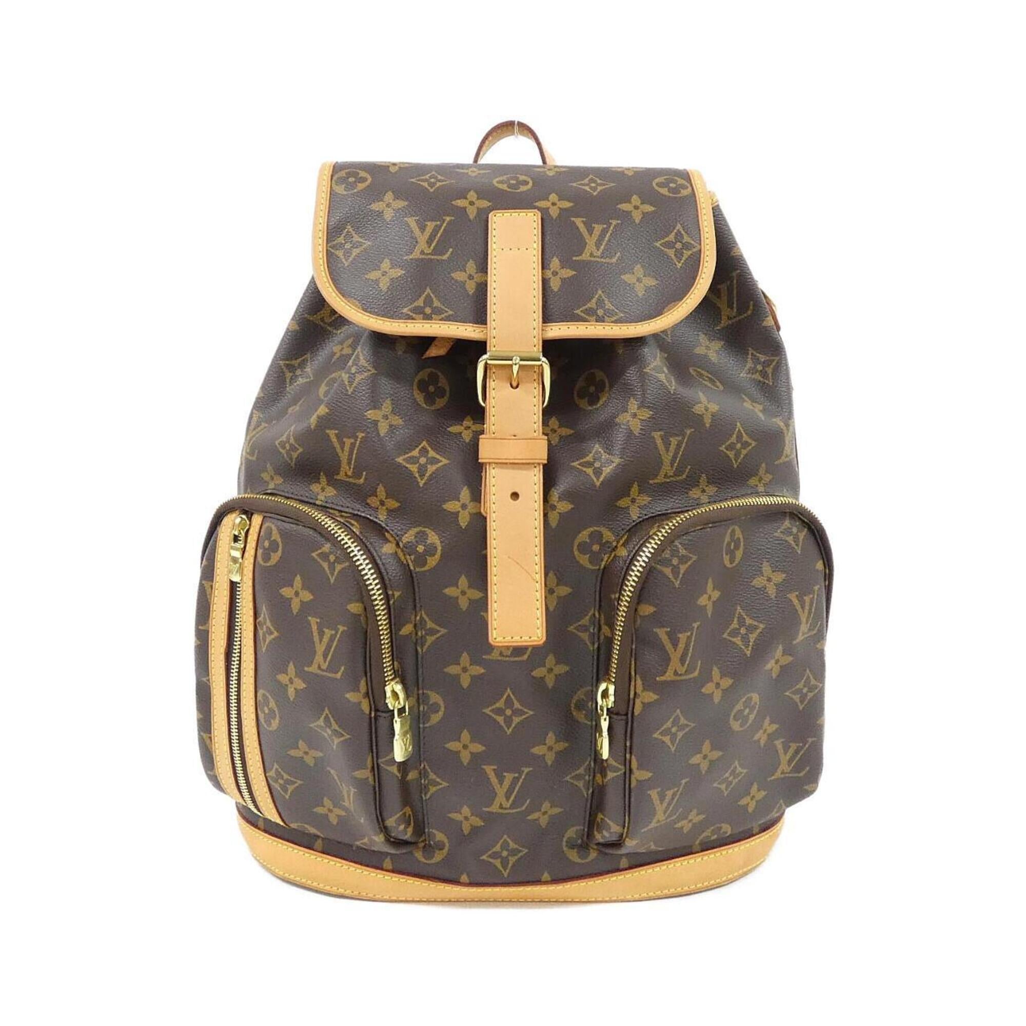 Louis Vuitton Marron Coated Canvas Backpack (Pre-Owned)