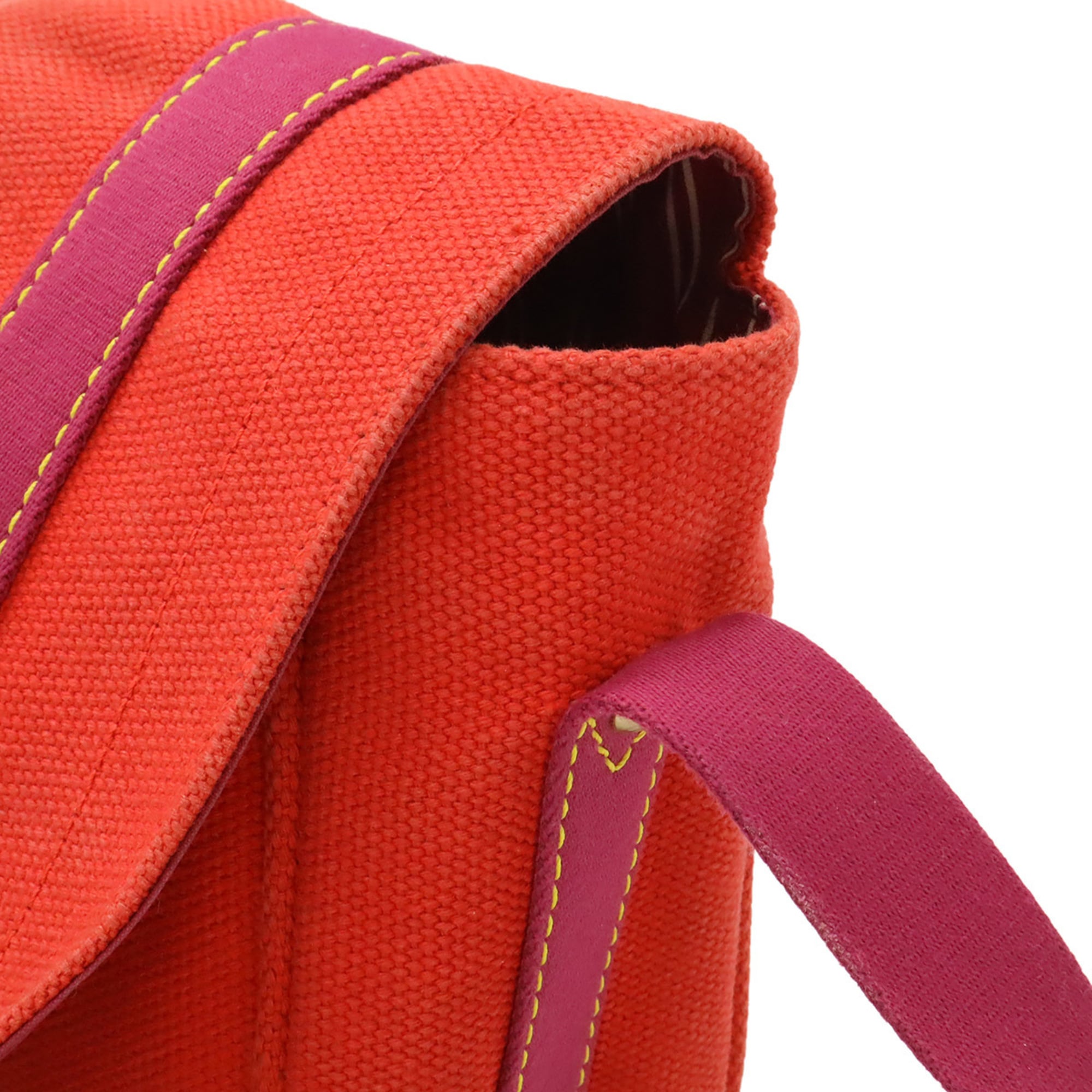 Louis Vuitton Red Color Rouge Canvas Shoulder Bag (Pre-Owned)