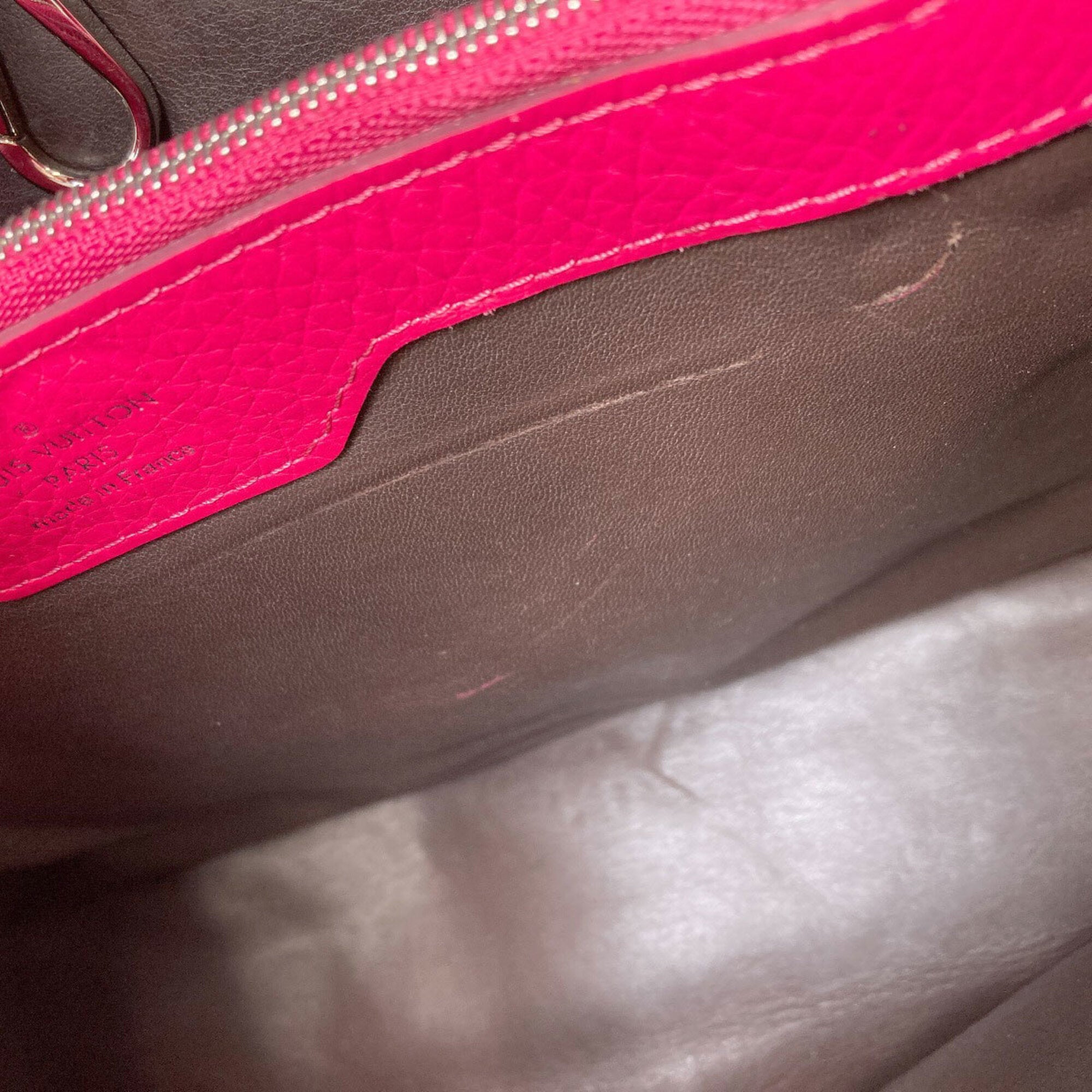 Louis Vuitton Pink Leather Handbag (Pre-Owned)