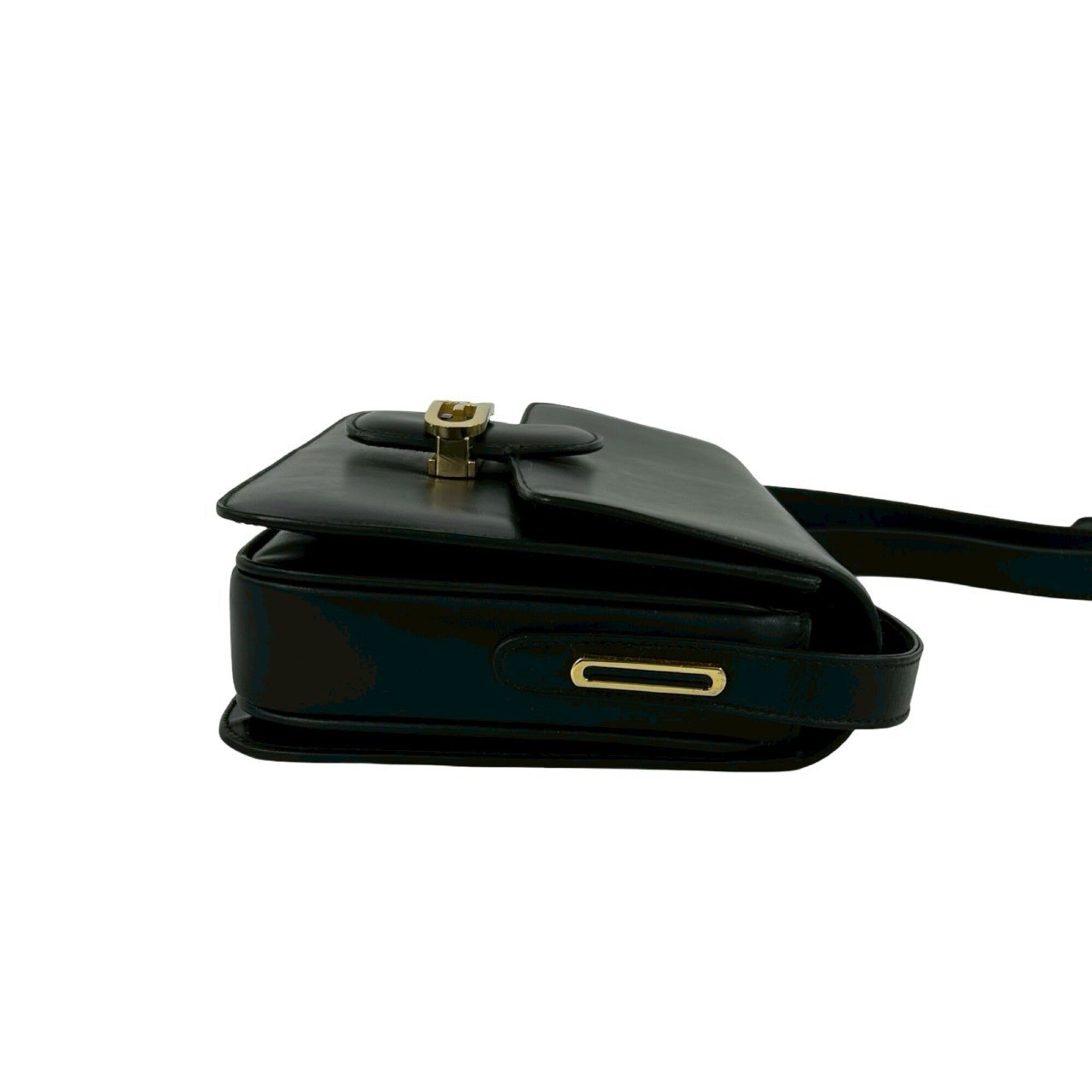 Gucci Black Leather Pochette Shoulder Bag (Pre-Owned)