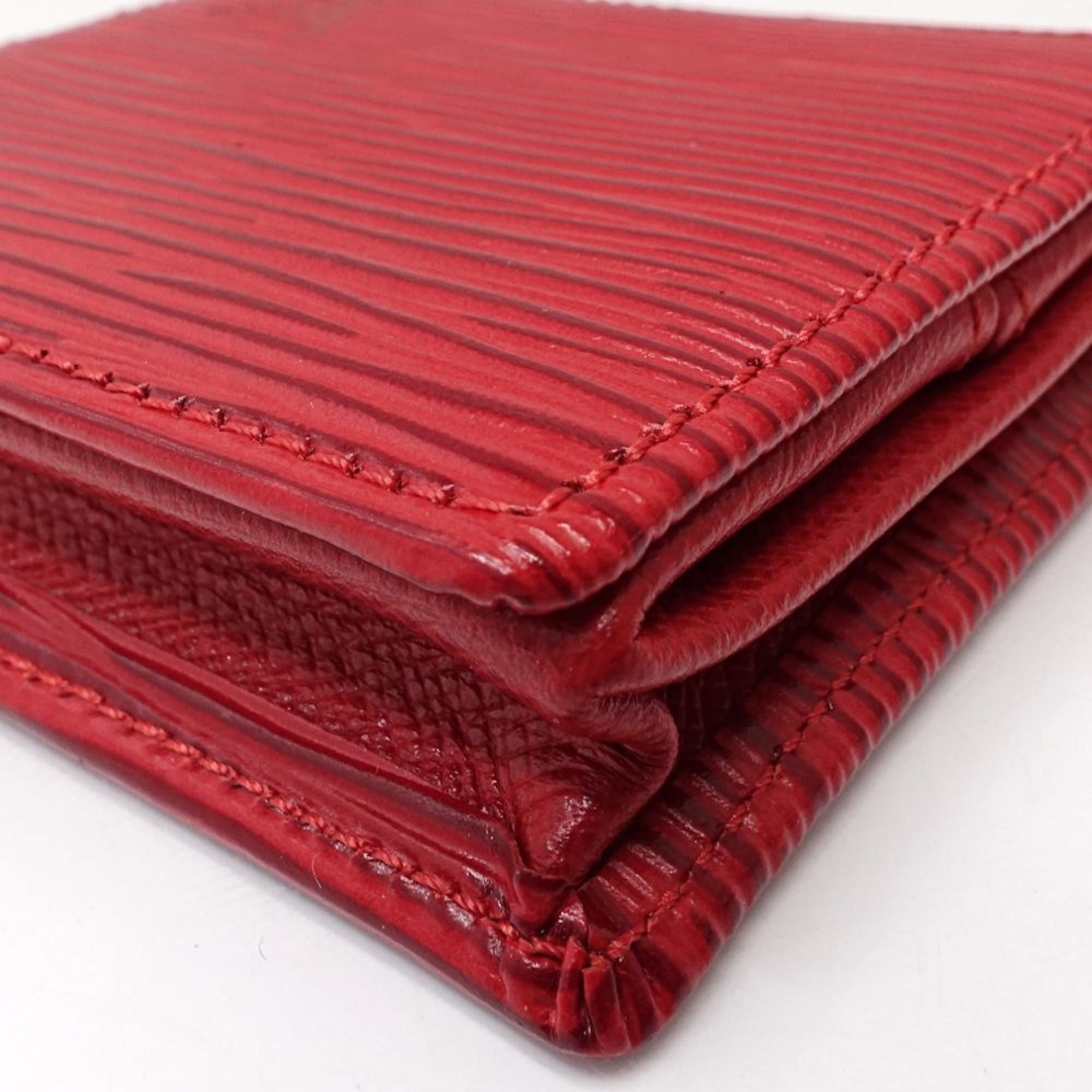 Louis Vuitton Castilian Red Epi Leather Coin Purse/Coin Case (Pre-Owned)