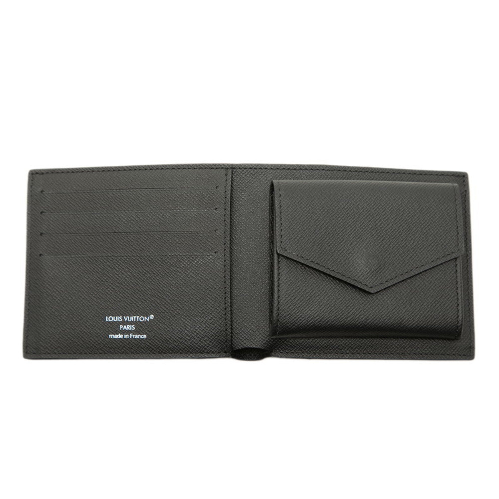 Louis Vuitton Black Pvc Leather Wallet (Bi-Fold) (Pre-Owned)