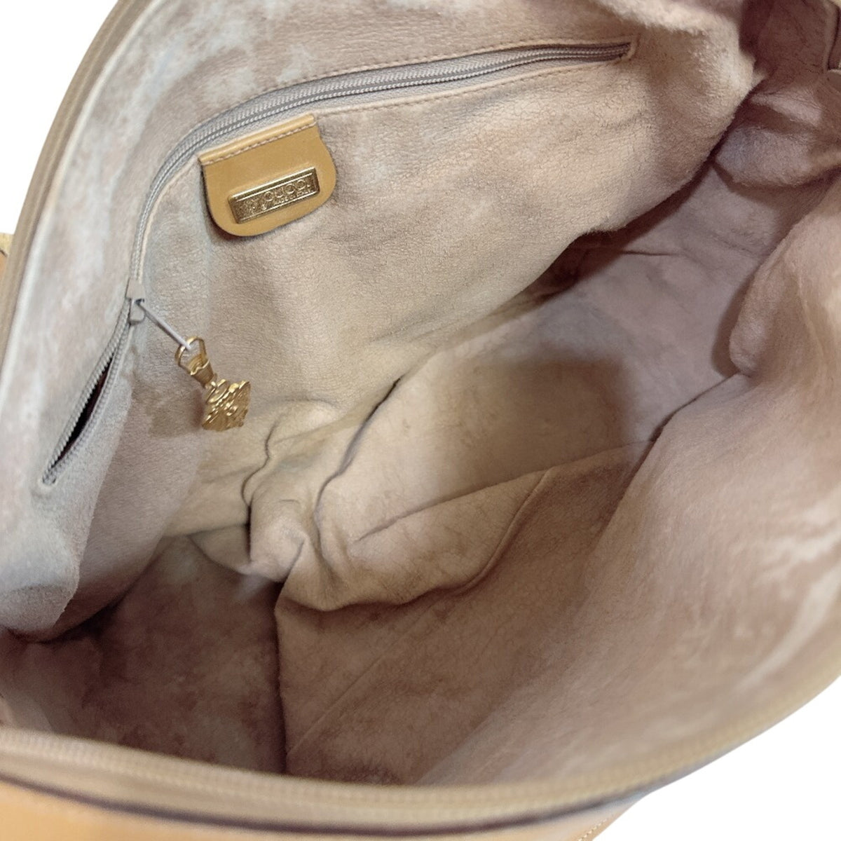 Gucci Microguccissima Beige Pvc Handbag (Pre-Owned)